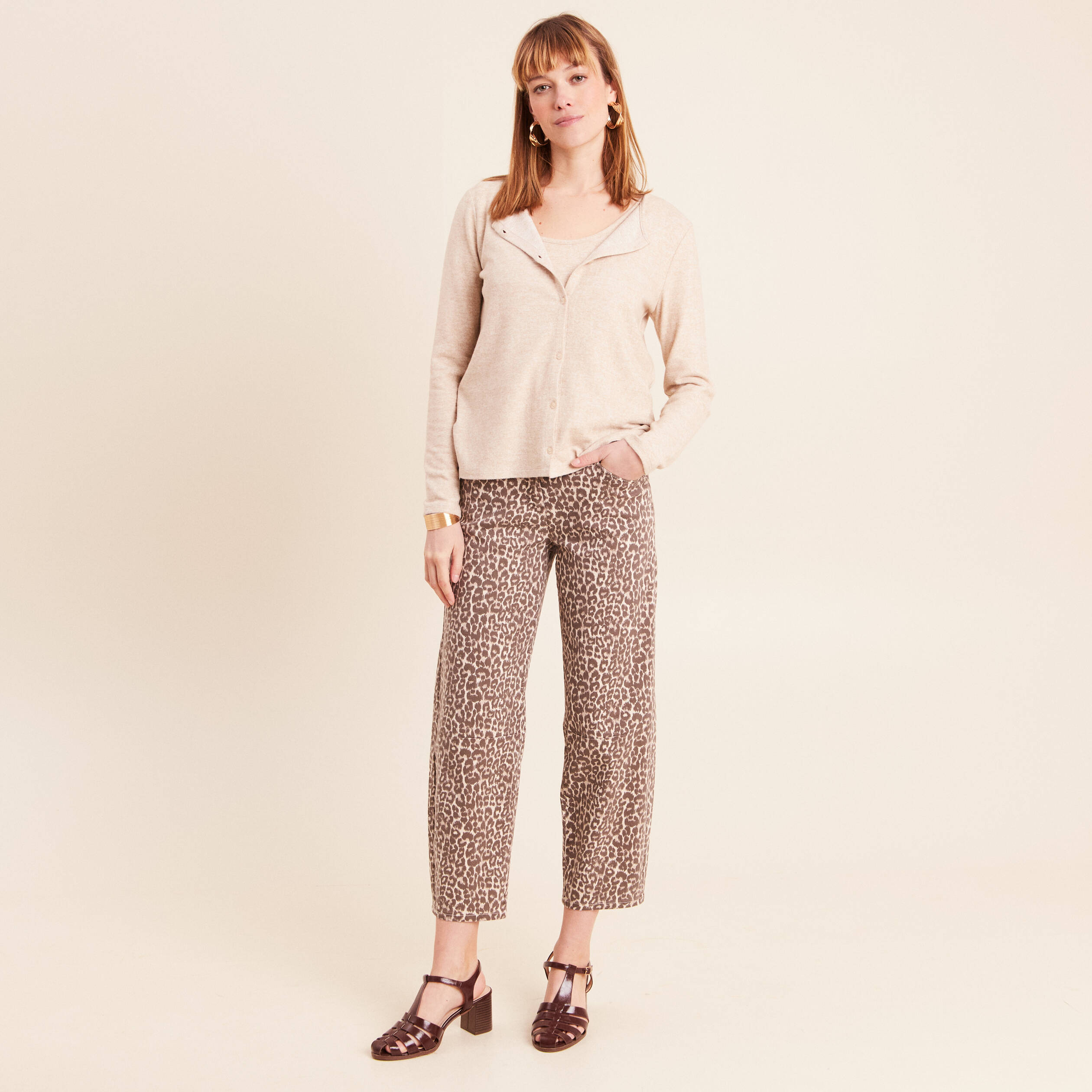 Ensemble doudou manches longues creme femme