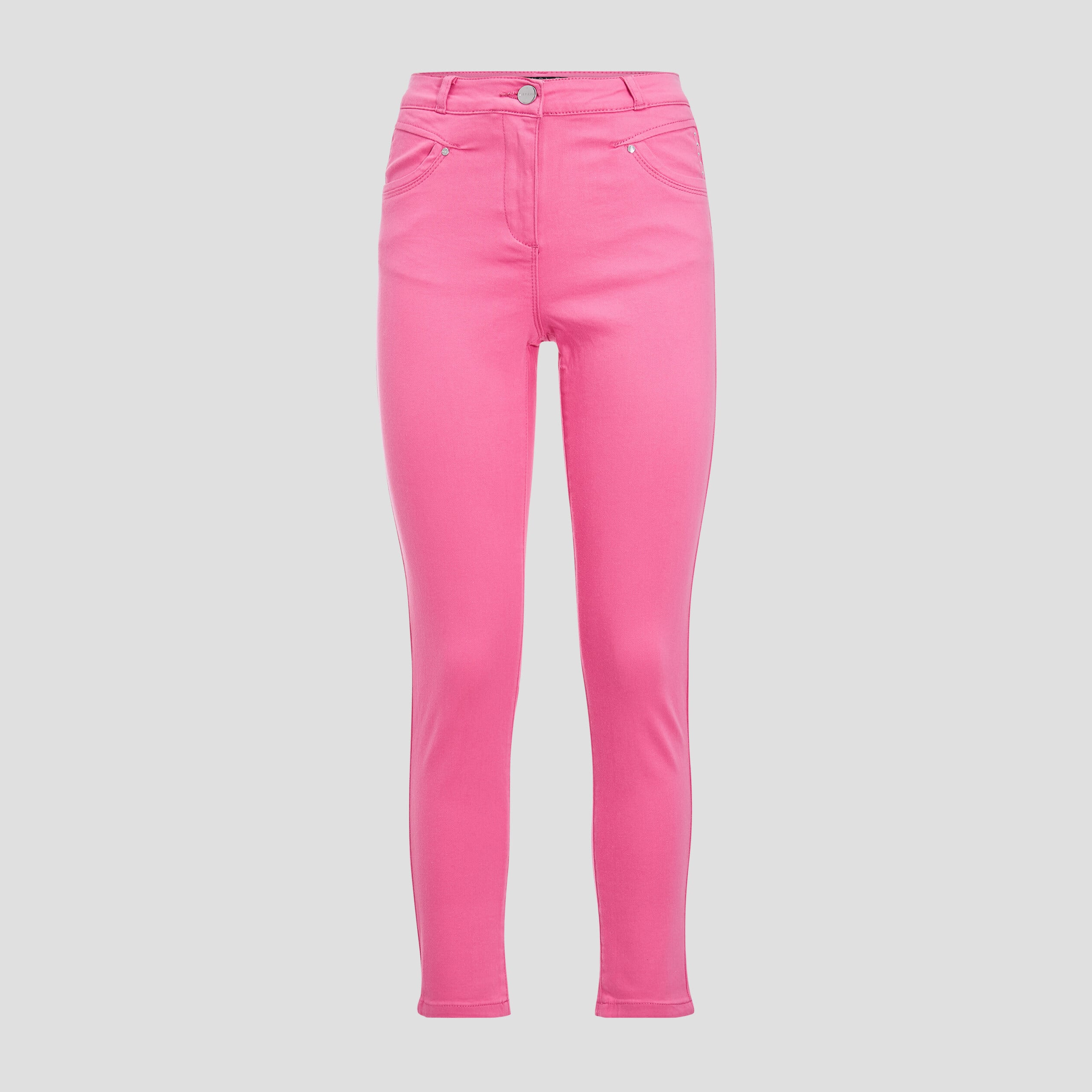 Pantalon ajust&eacute; rose fushia femme