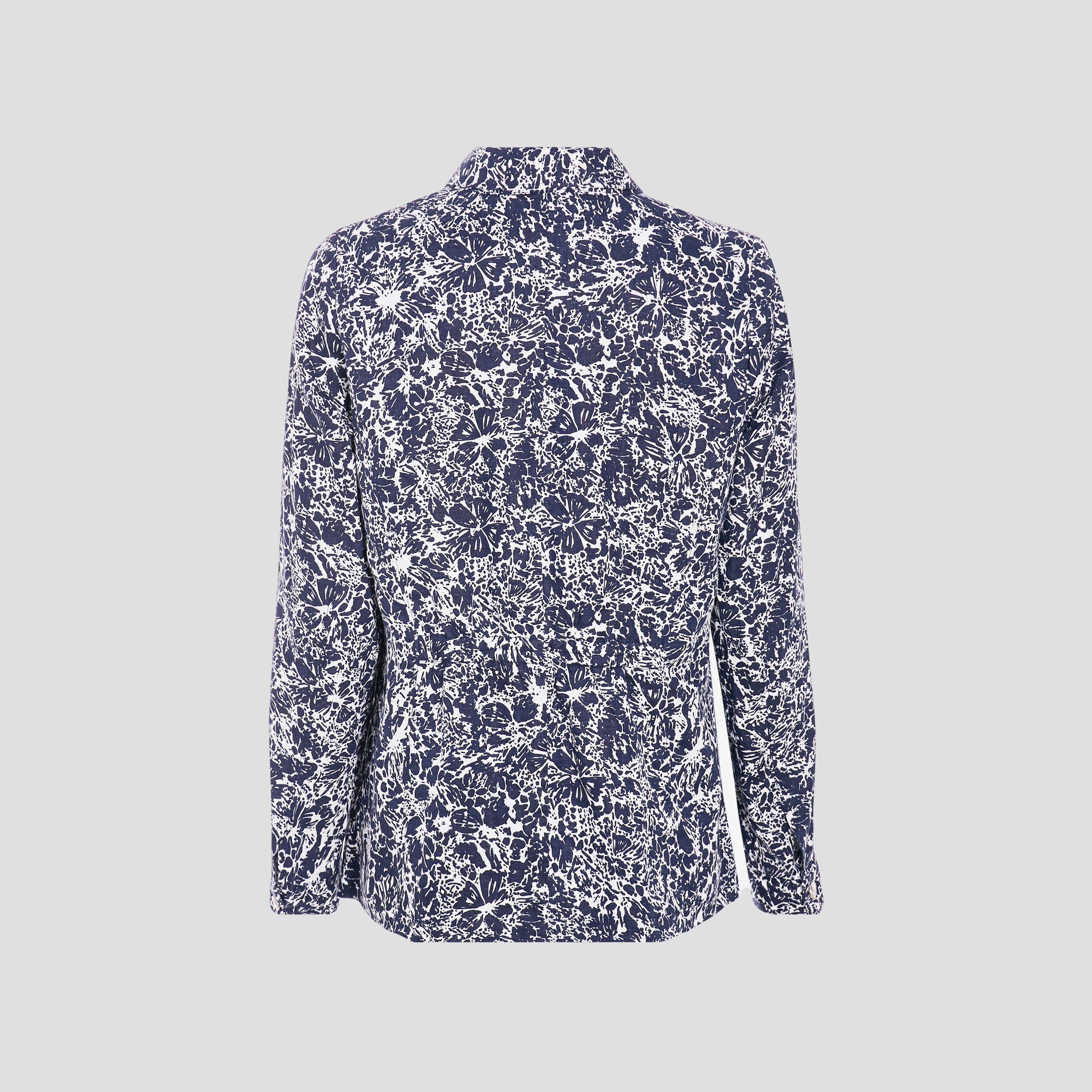 Veste droite boutonnée ecru femme