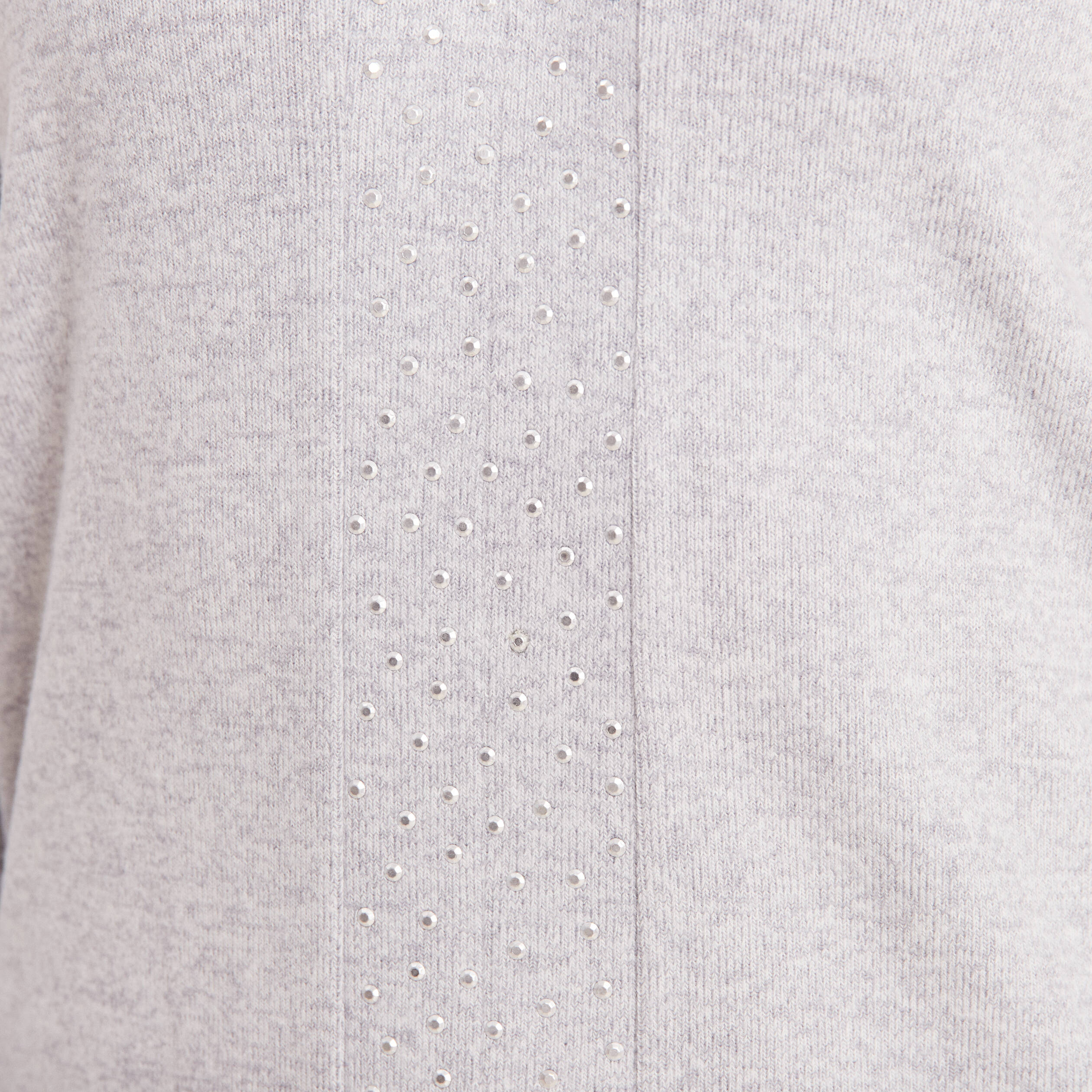 T-shirt manches longues gris clair femme