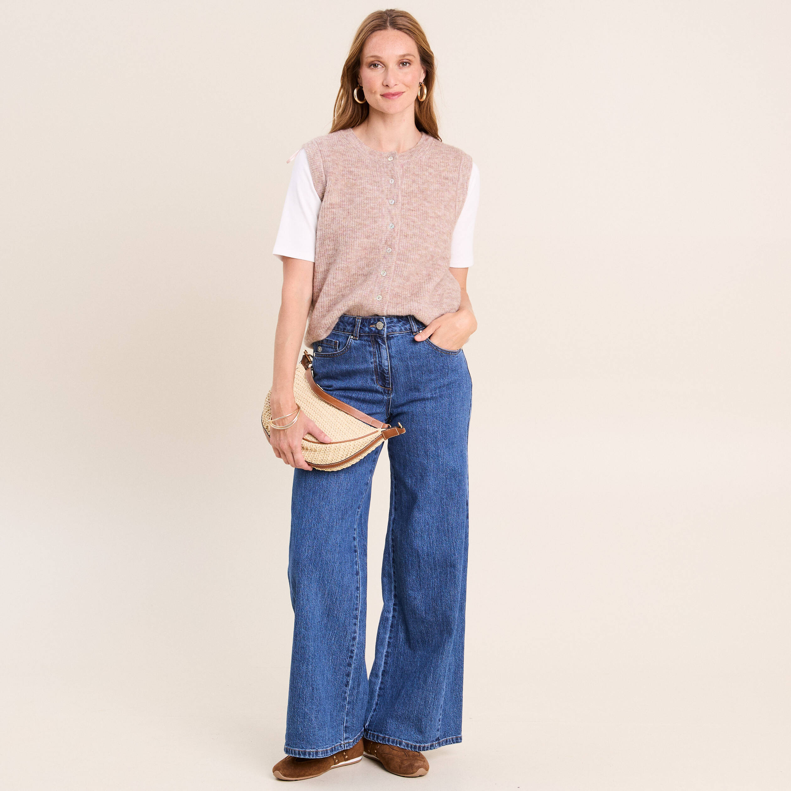 Jean denim stone femme