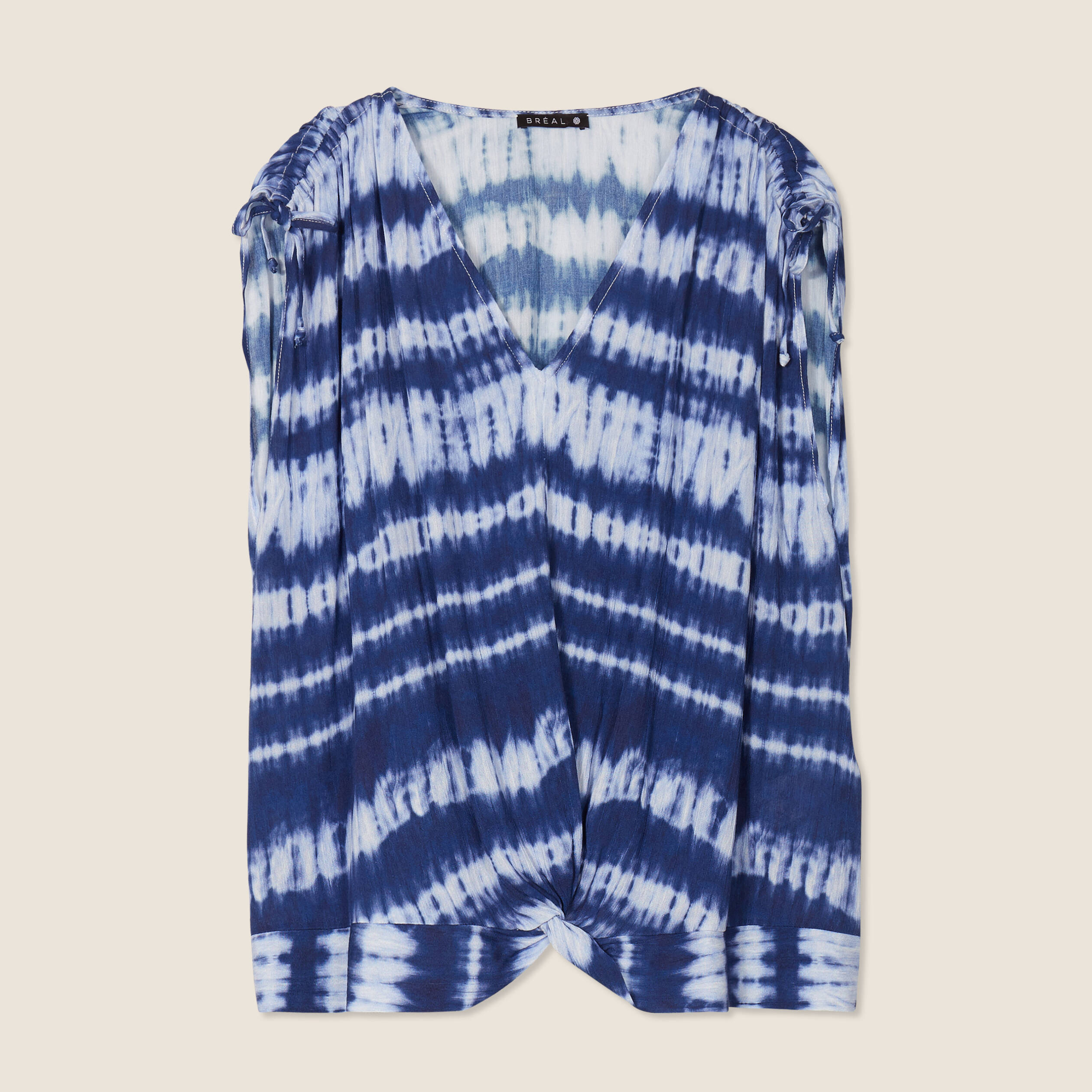 Blouse sans manches bleu femme