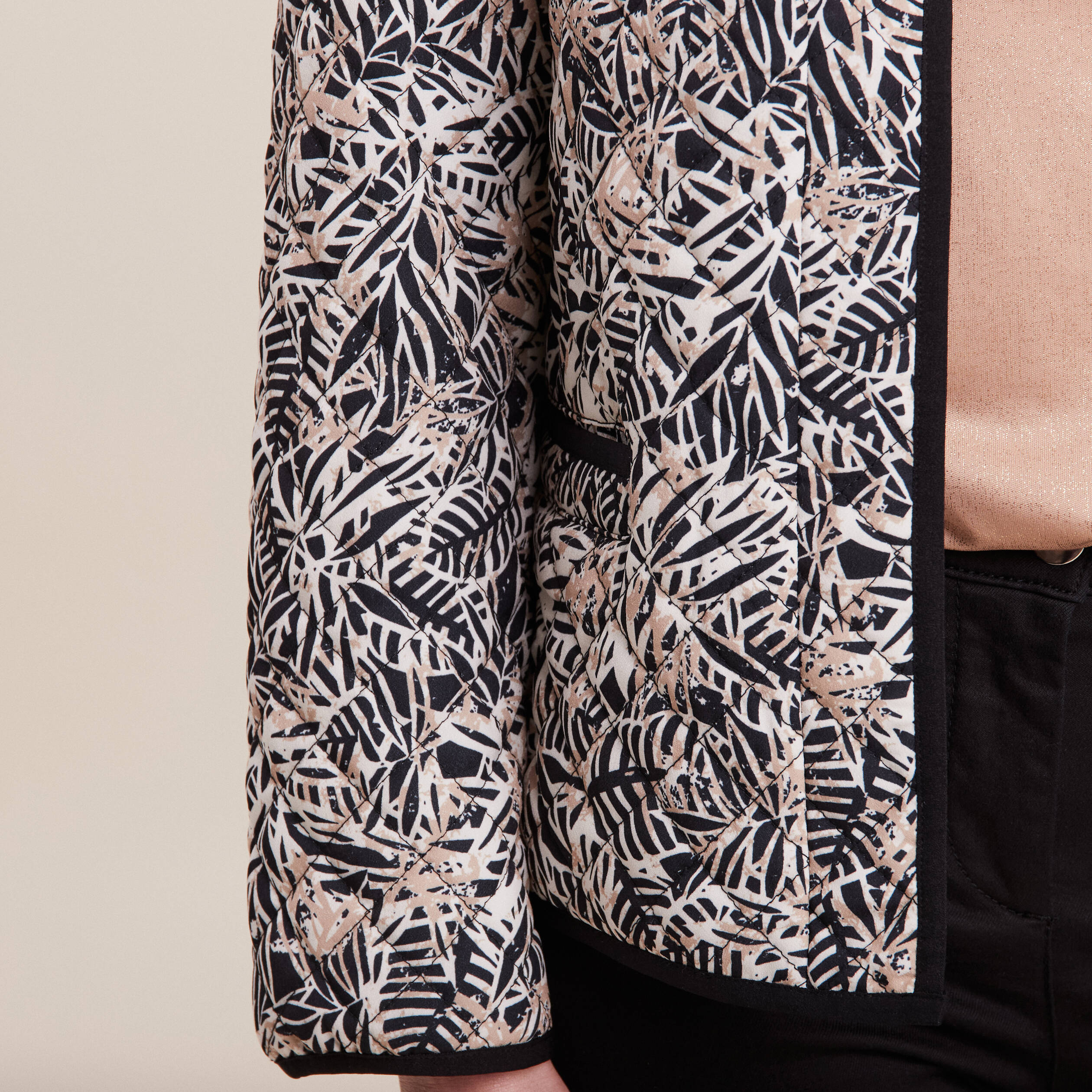 Veste esprit kimono noir femme