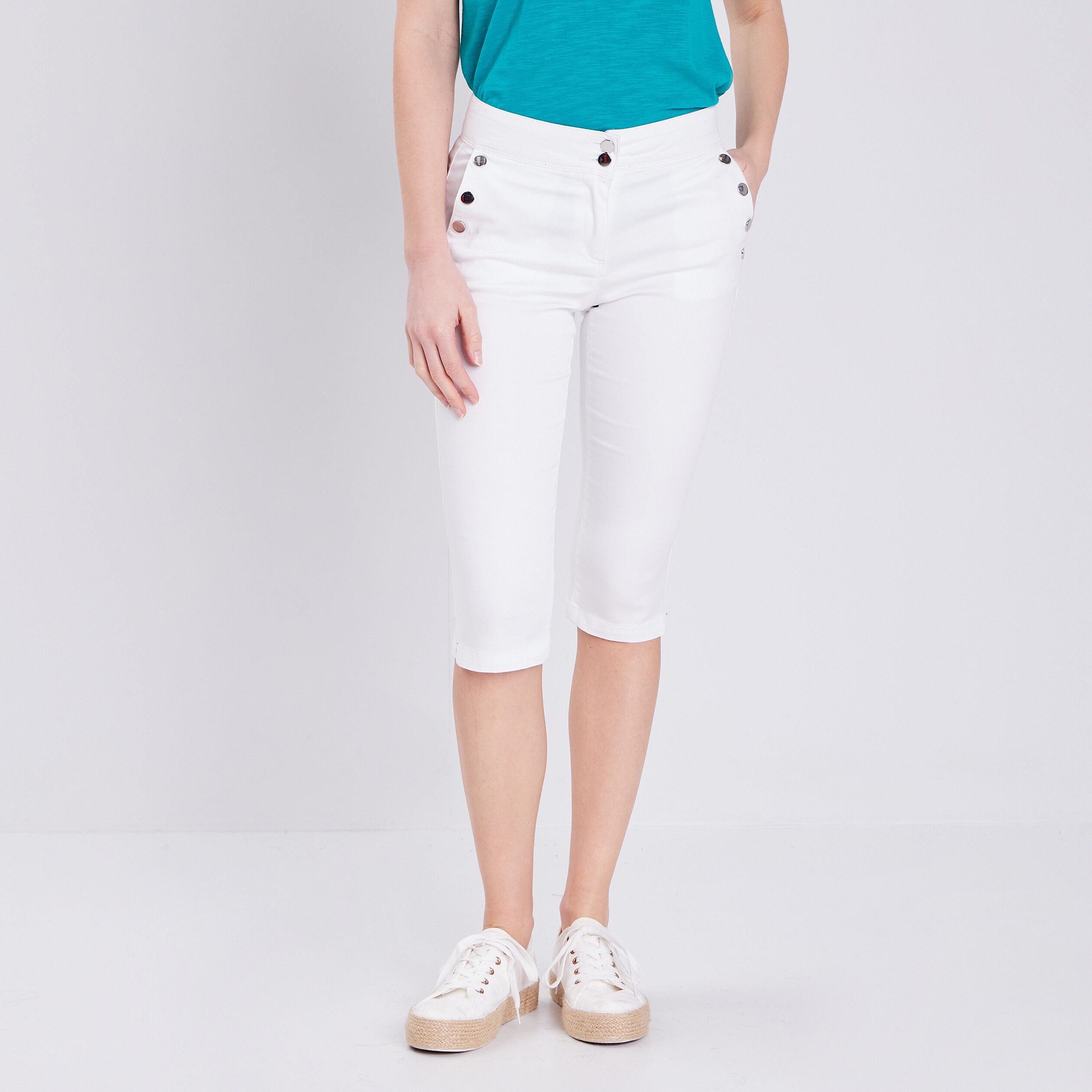 Breal Pantacourt Pantacourt Femme Solde Pantacourt Ajusté Breal La - Main Image