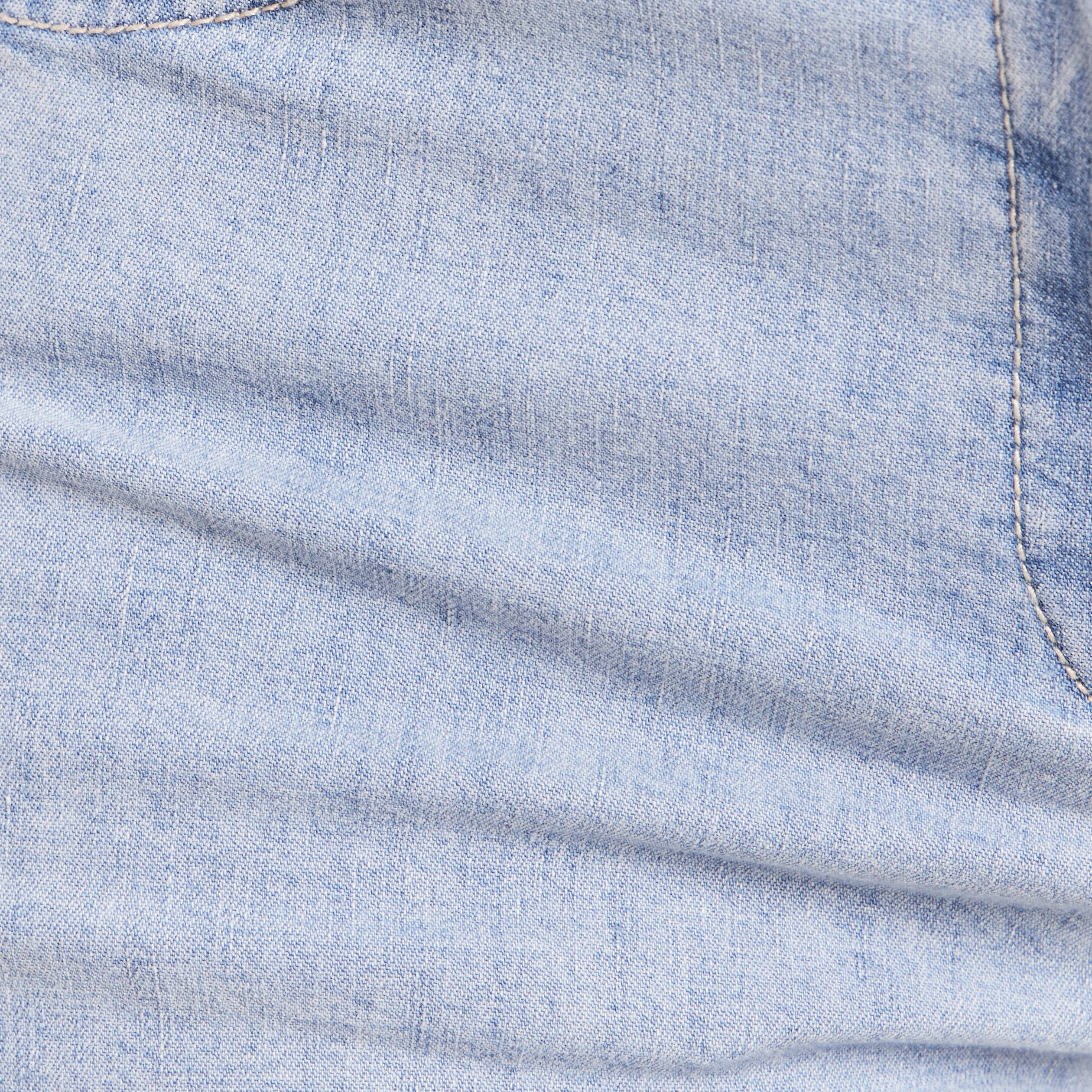 Jean coupe barrel 7/8&egrave;me denim bleach femme