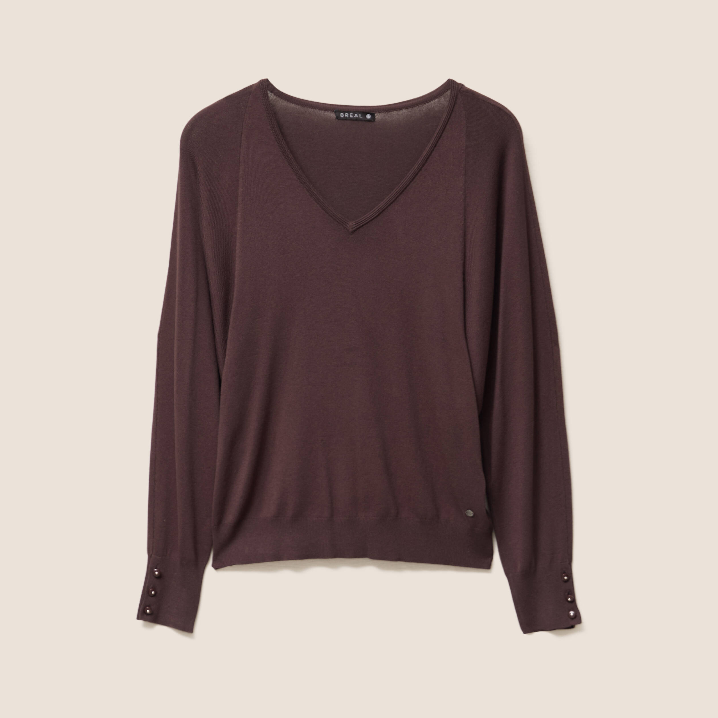 pull manches longues marron femme Pull manches longues marron femme
