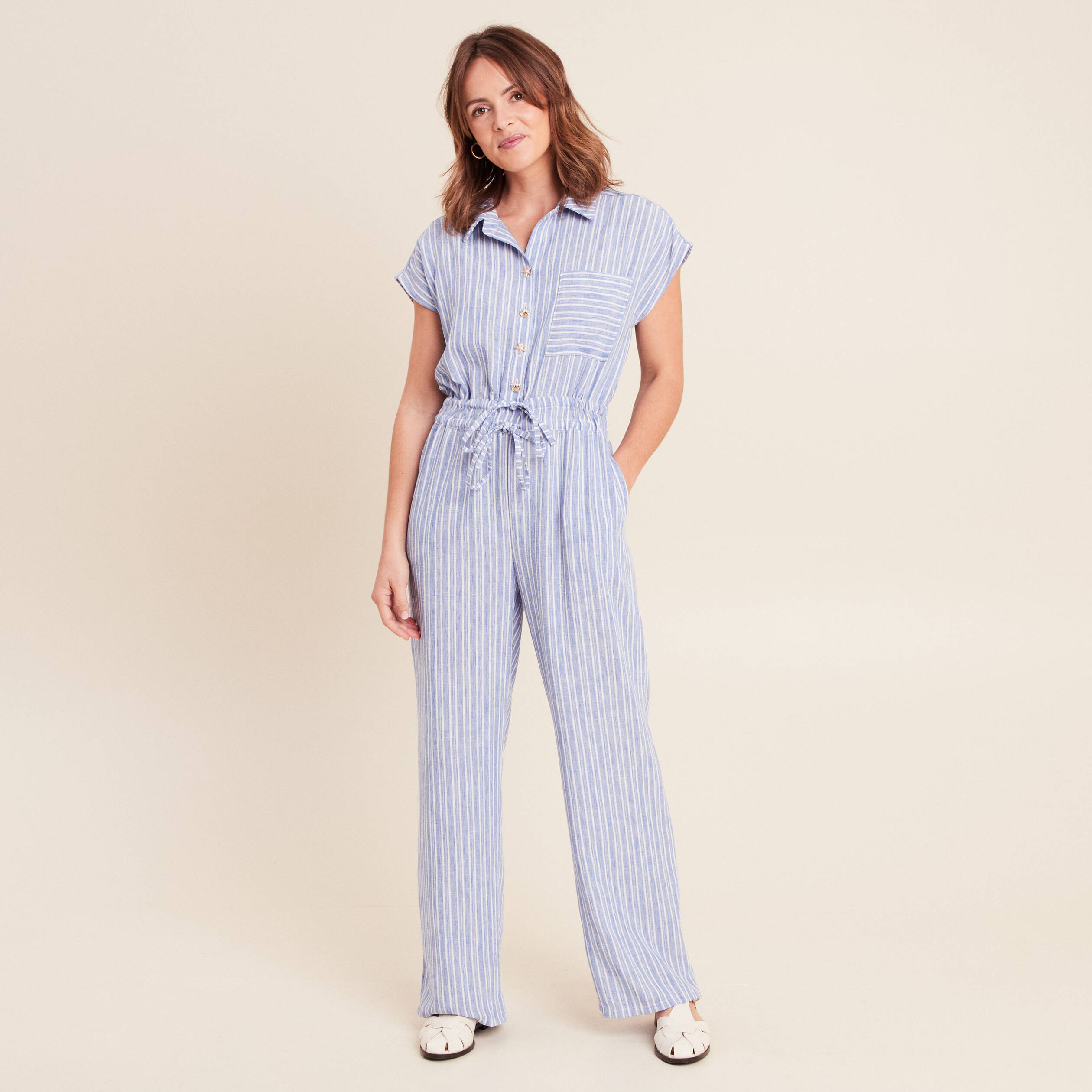 Combinaison Sans Manches Vince Camuto Taille 6 - Col V Rose En Crêpe - Occasion Très Bon état