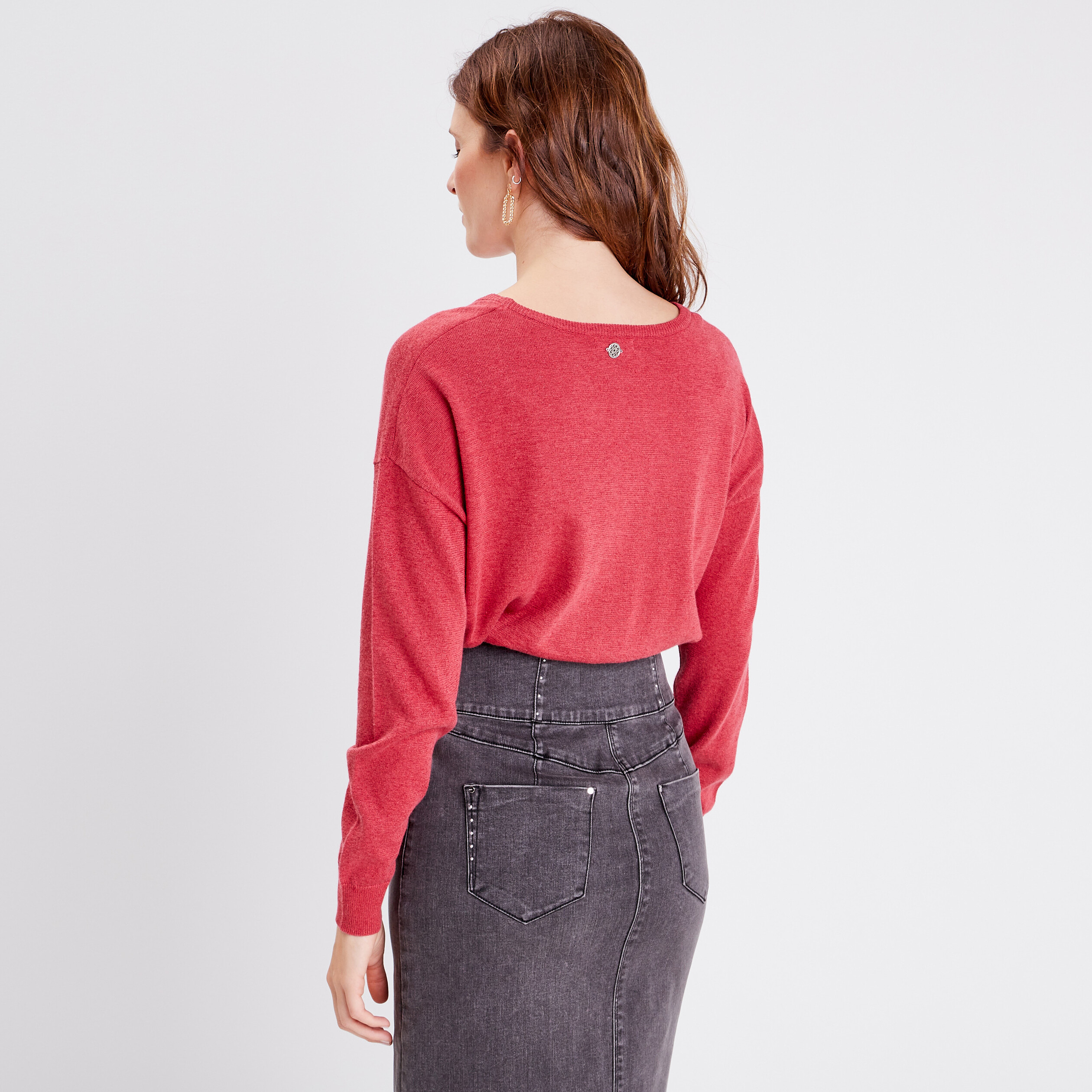 Pull online rose framboise