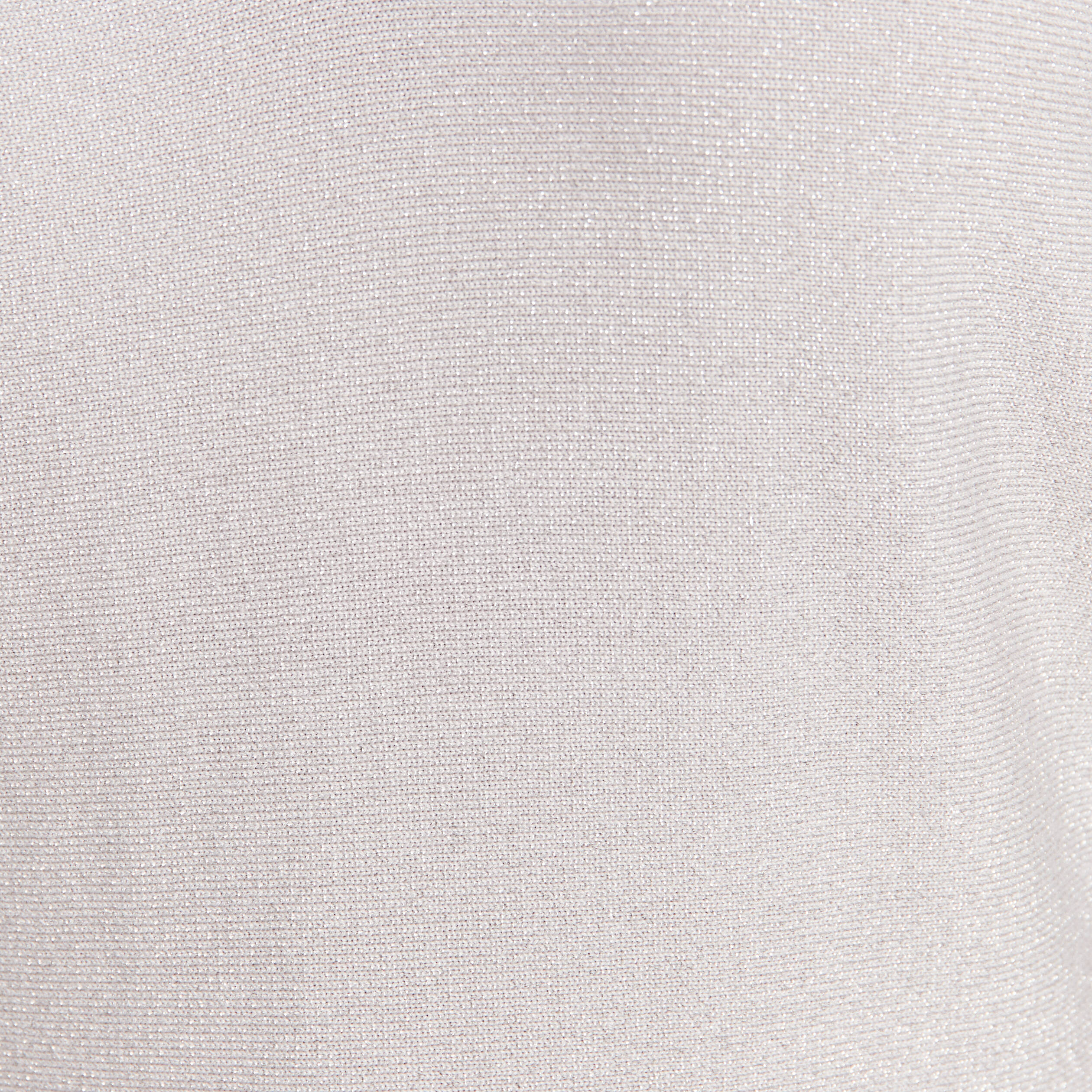 Pull manches longues couleur argent femme