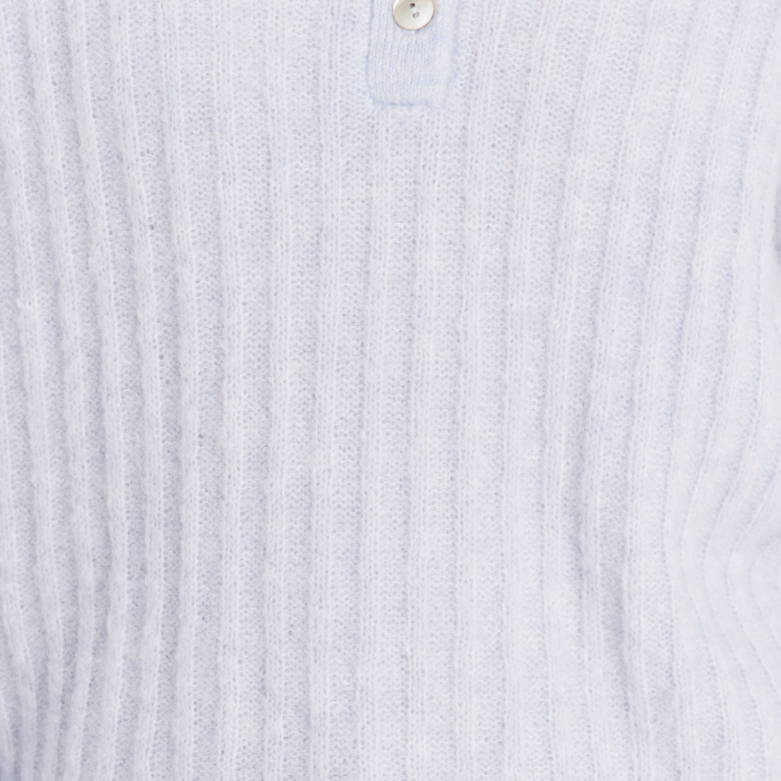 Pull col tunisien denim snow gris femme