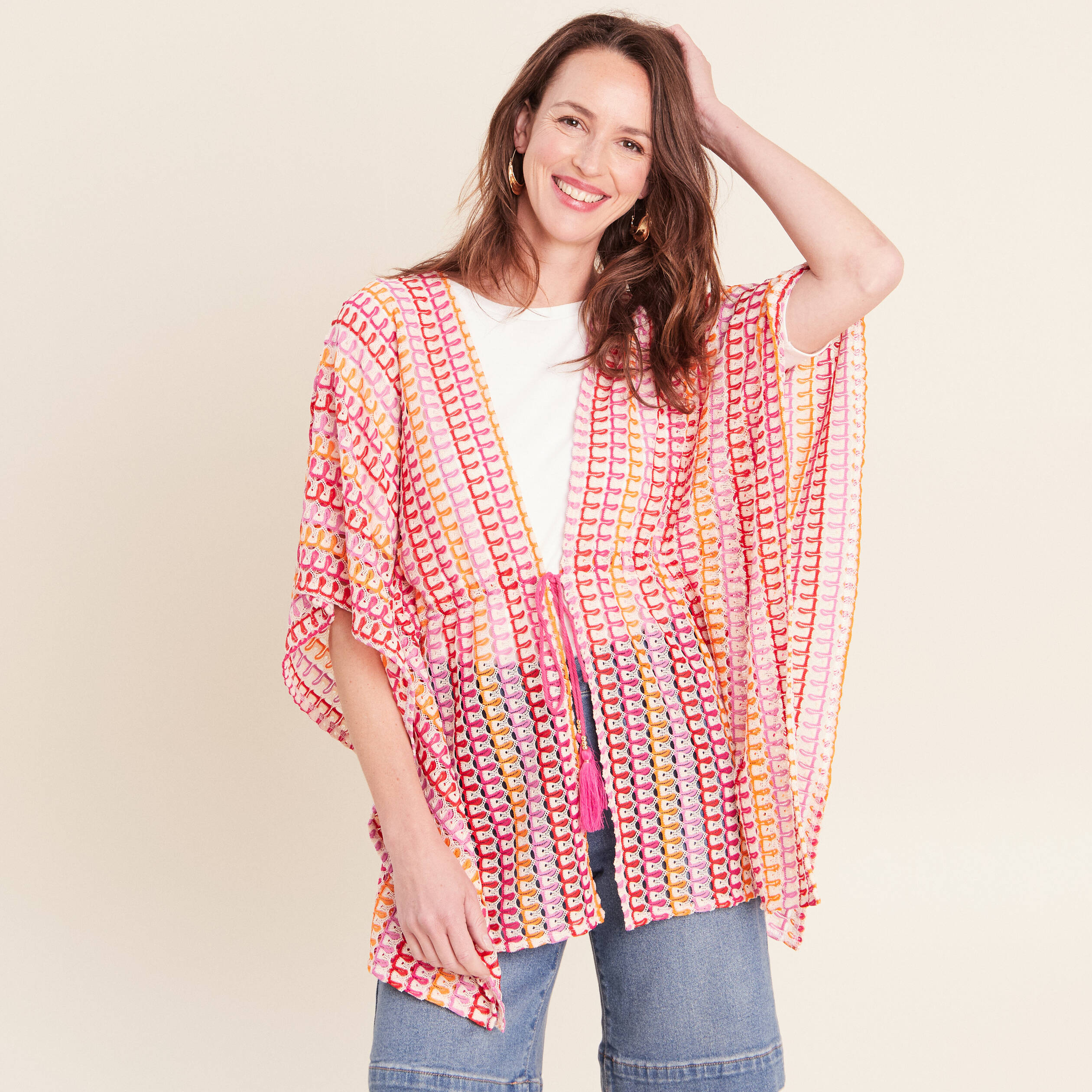 Kimono multicolore femme