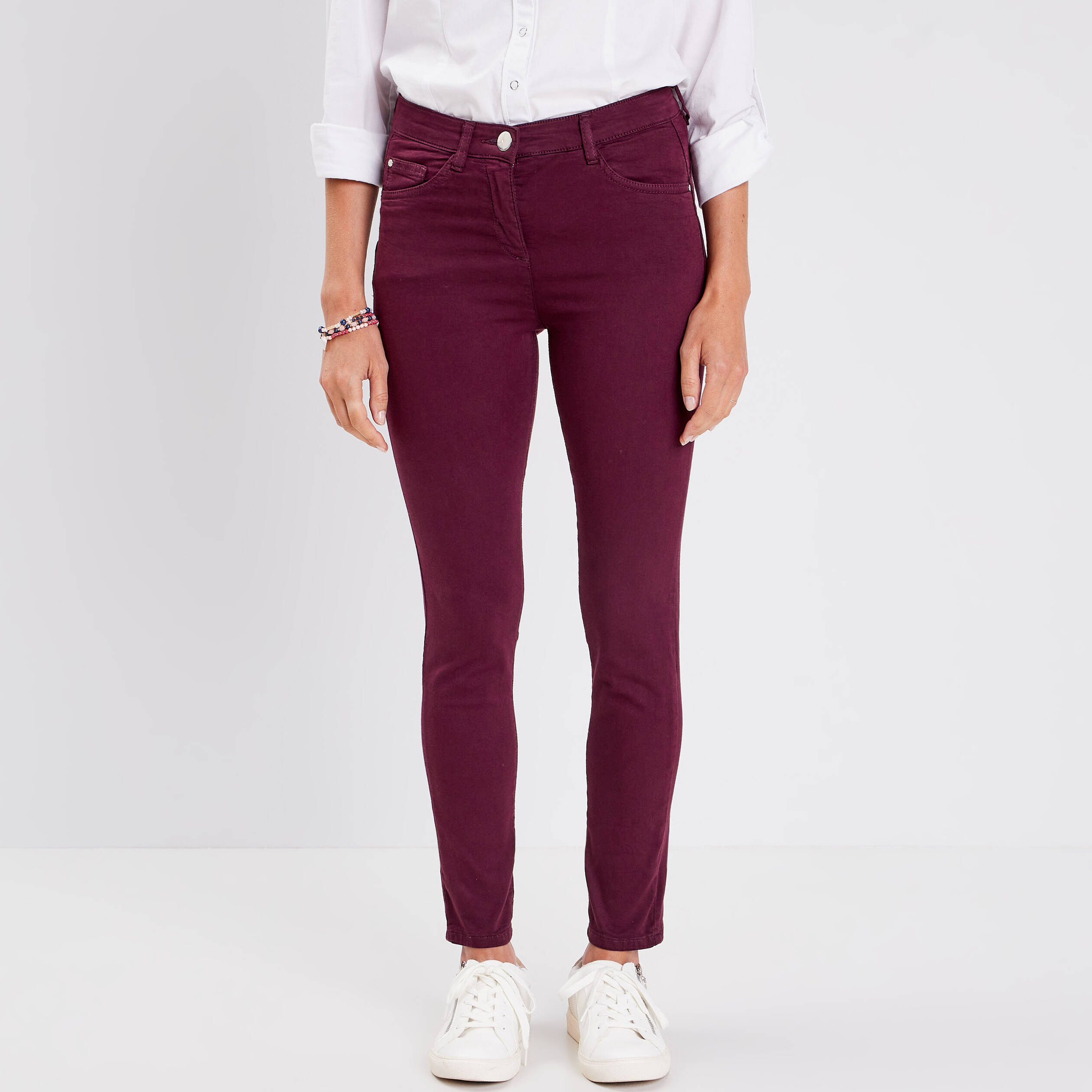 Pantalon femme prune on sale