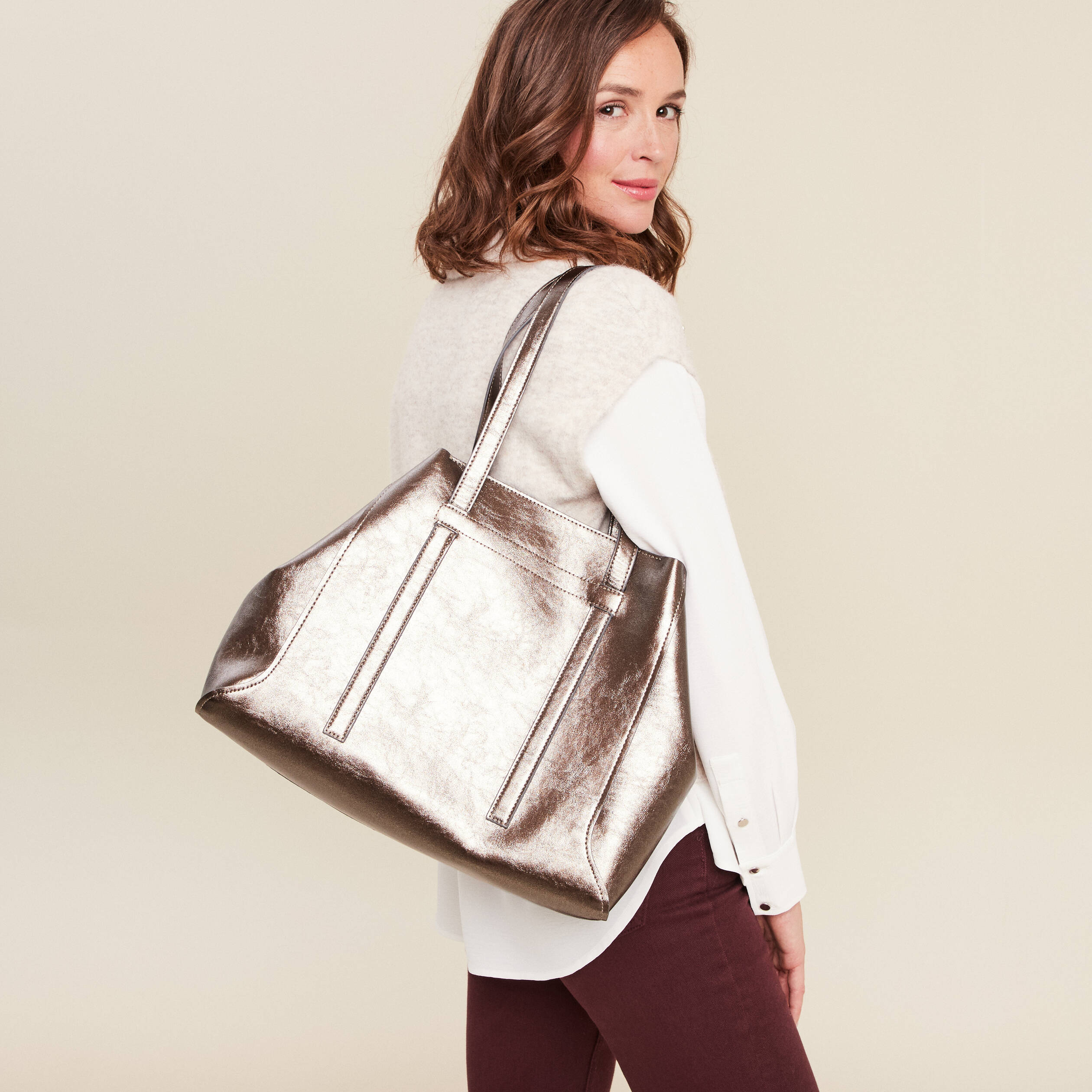 sac cabas rose clair femme Sac cabas rose clair femme