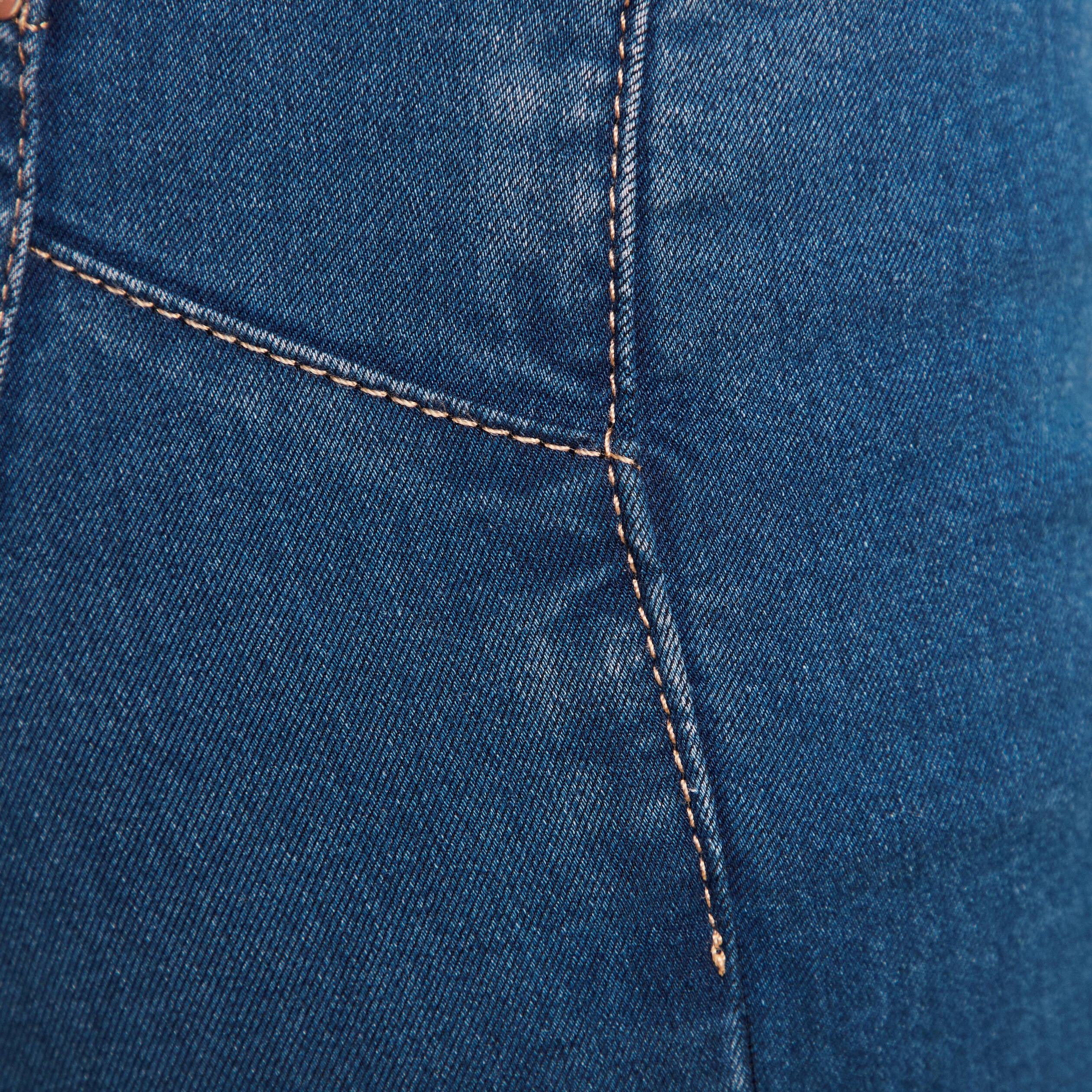 Jean magique Le L&eacute;ger coupe ajust&eacute;e long denim double stone femme