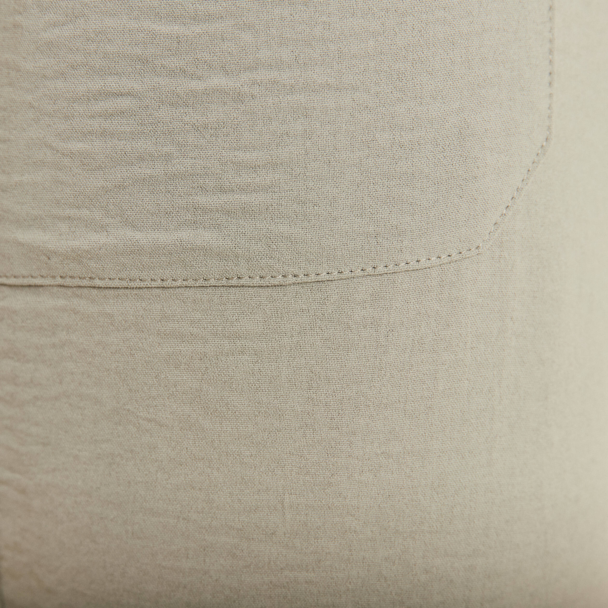 Pantalon flou ceinturé vert clair femme