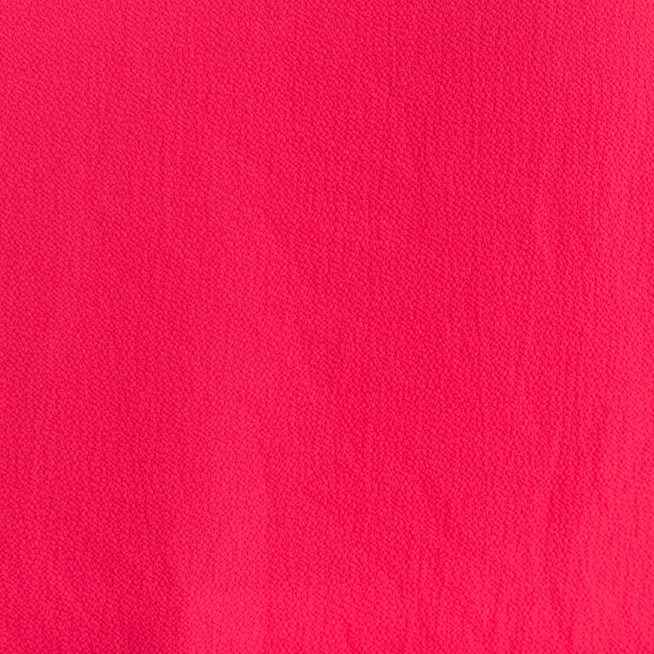 T-shirt bi-mati&egrave;re manches courtes rose fushia femme