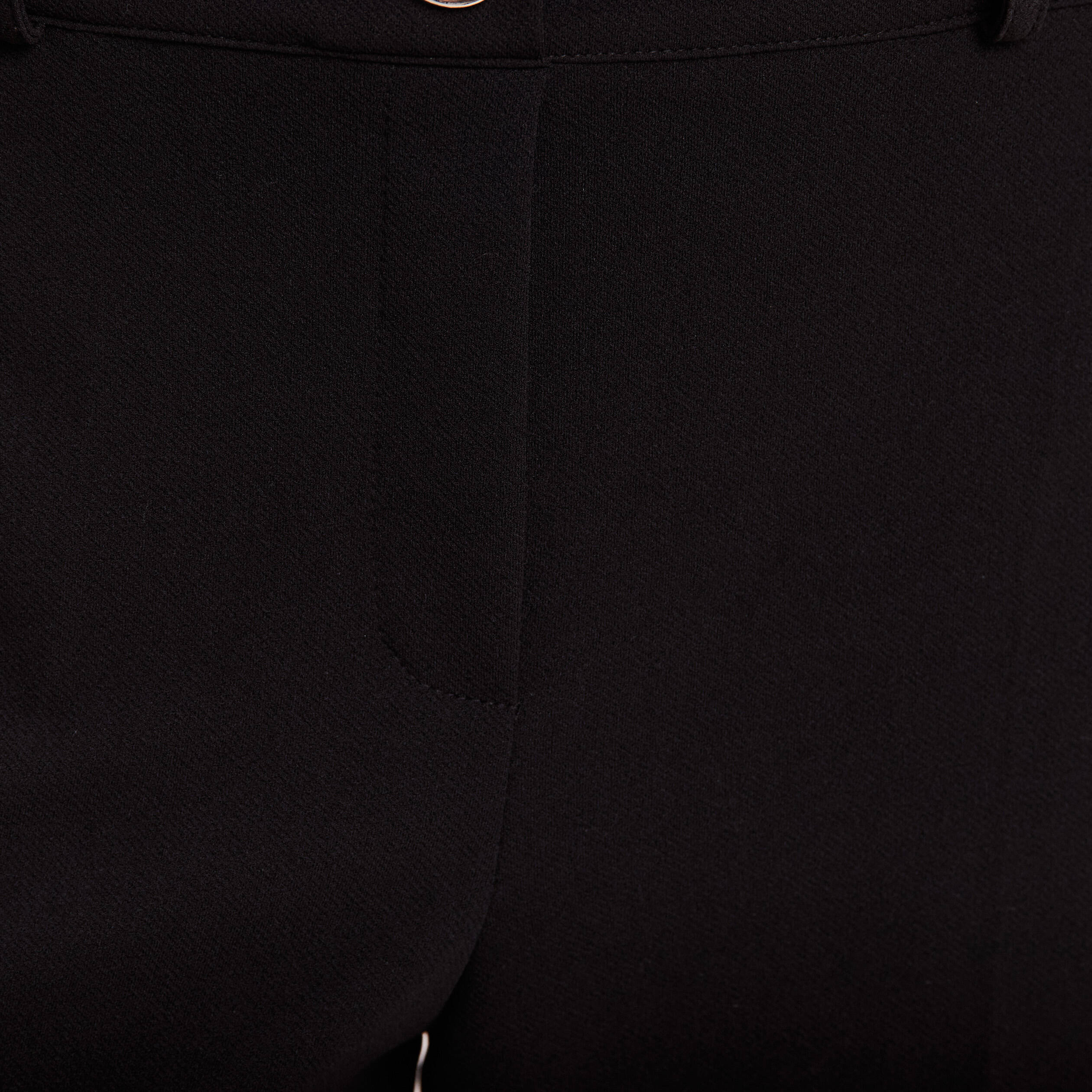 Pantalon coupe large &agrave; pinces noir femme