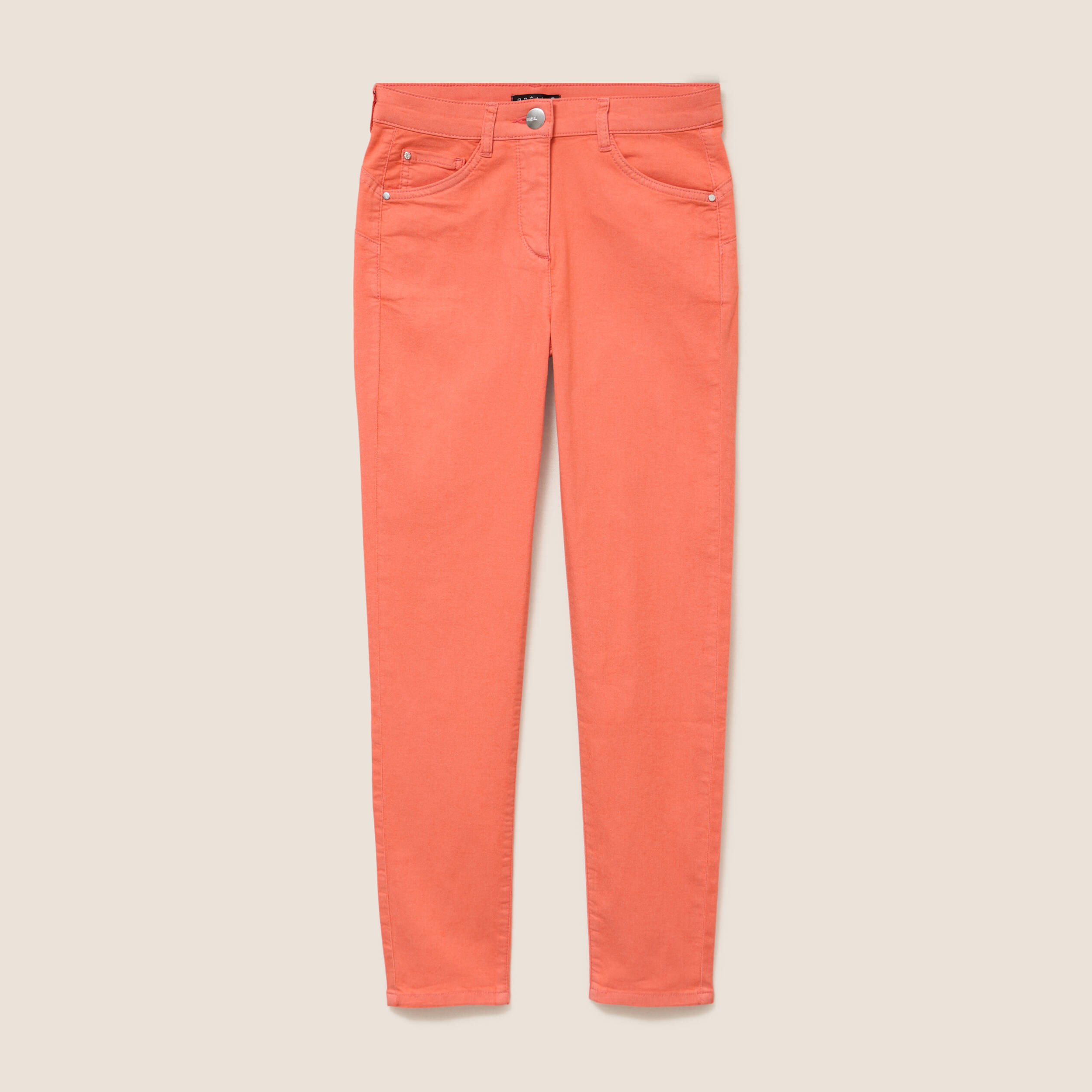 Pantalon magique Le L&eacute;ger coupe ajust&eacute;e orange fluo femme