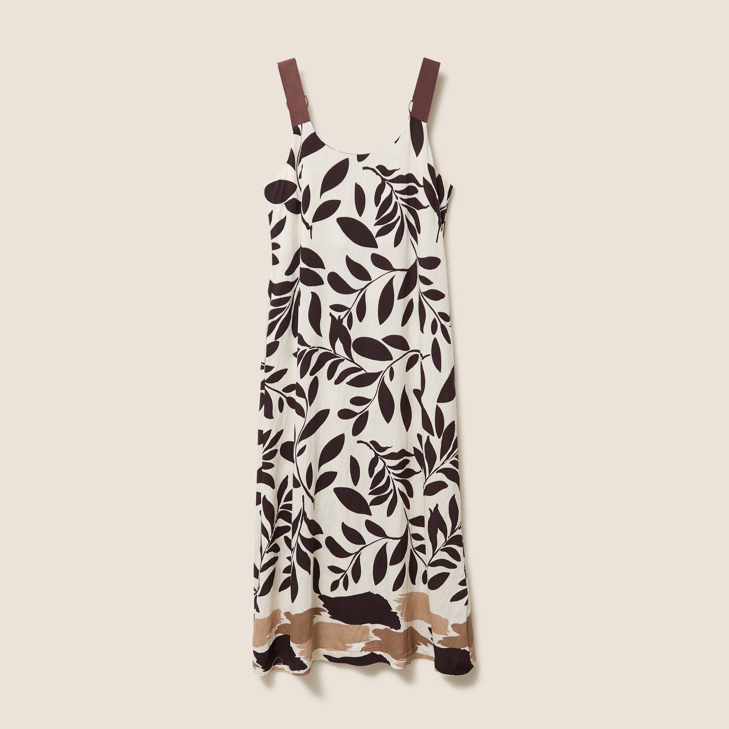 Robe longue &eacute;vas&eacute;e col rond &agrave; bretelles noir femme