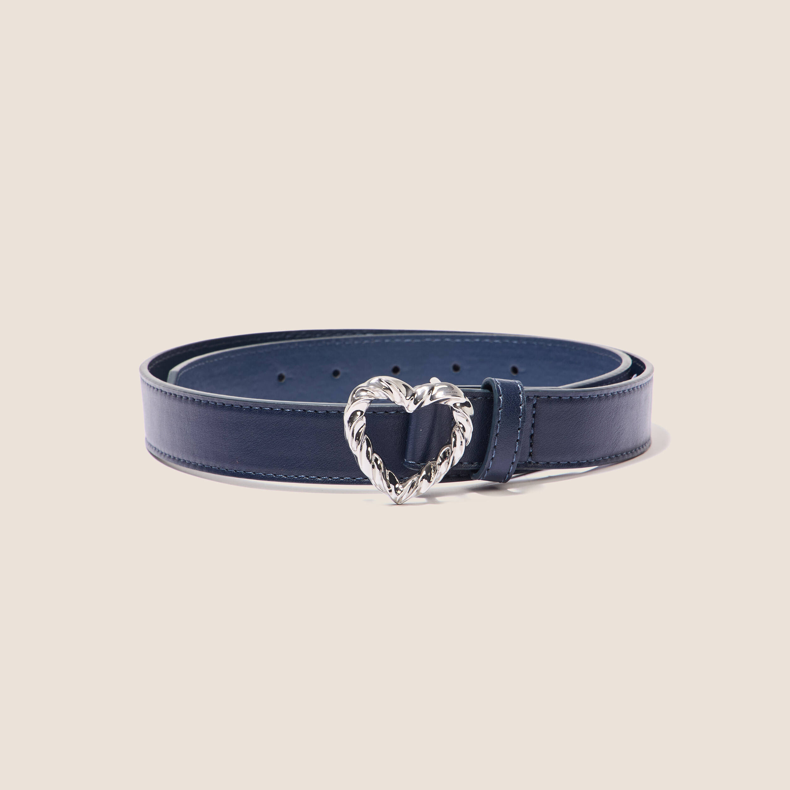 Ceinture avec boucle bleu foncé femme