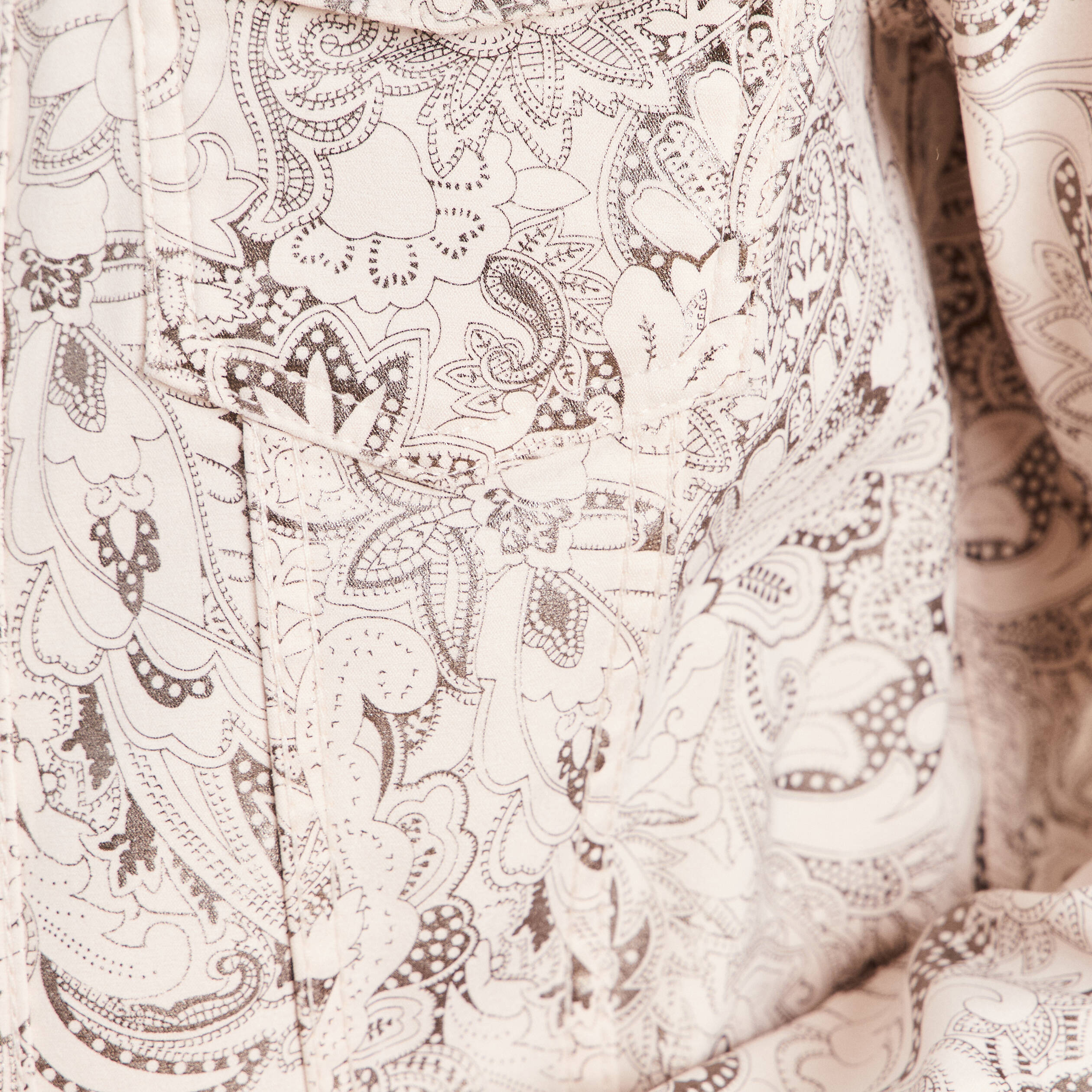 Veste cintr&eacute;e r&eacute;versible manches longues blanc femme