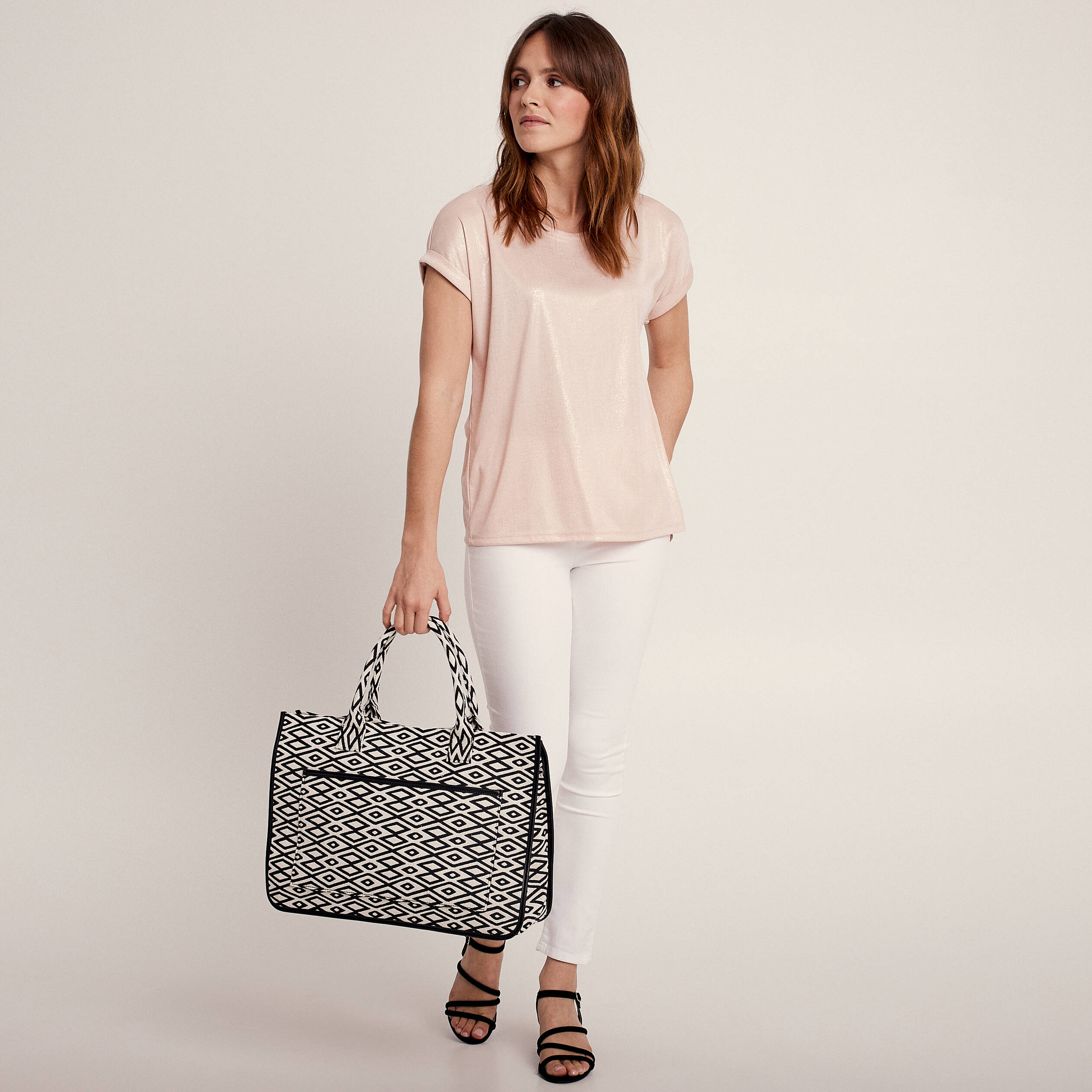 T-shirt manches courtes vieux rose femme