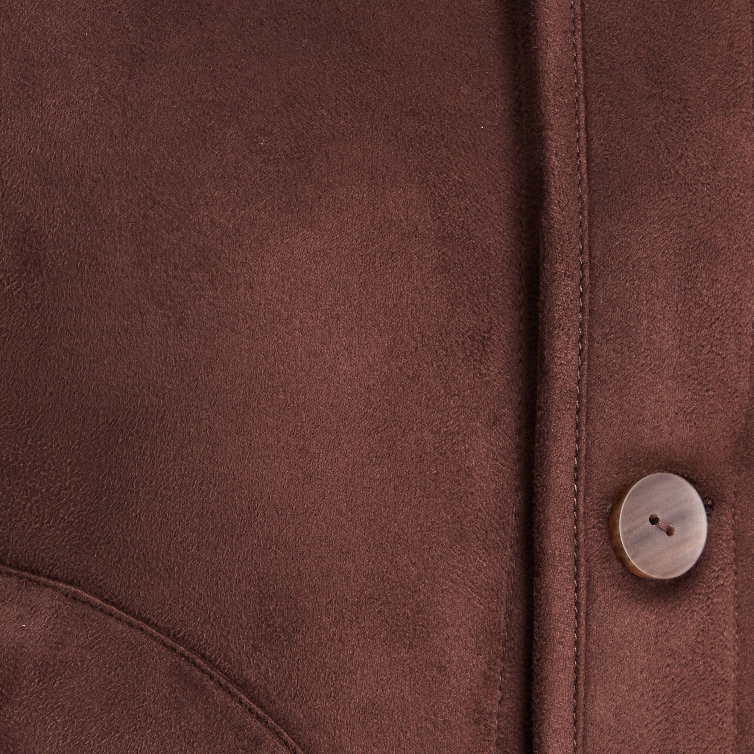 Veste r&eacute;versible duveteuse marron fonc&eacute; femme