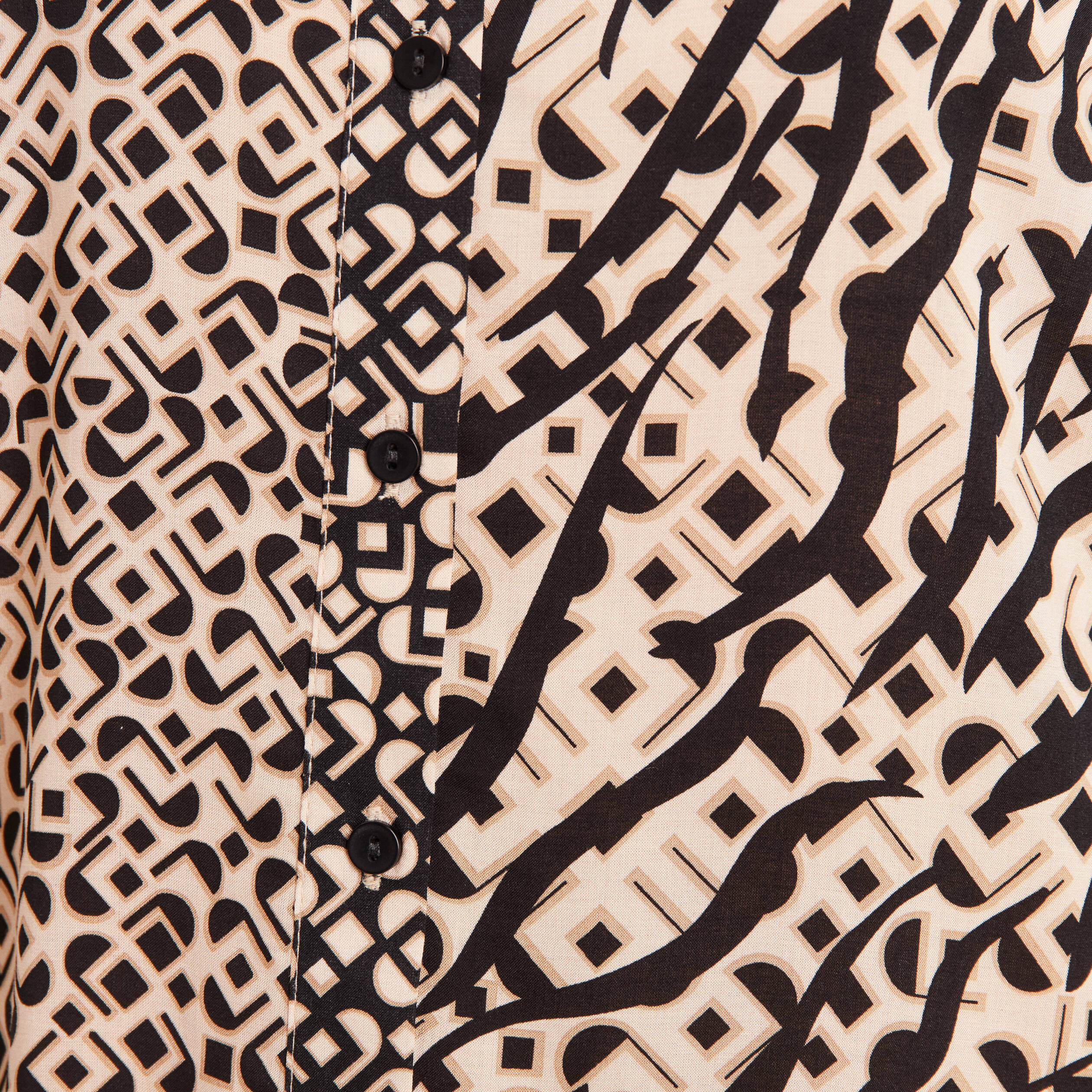 Chemise manches longues beige femme