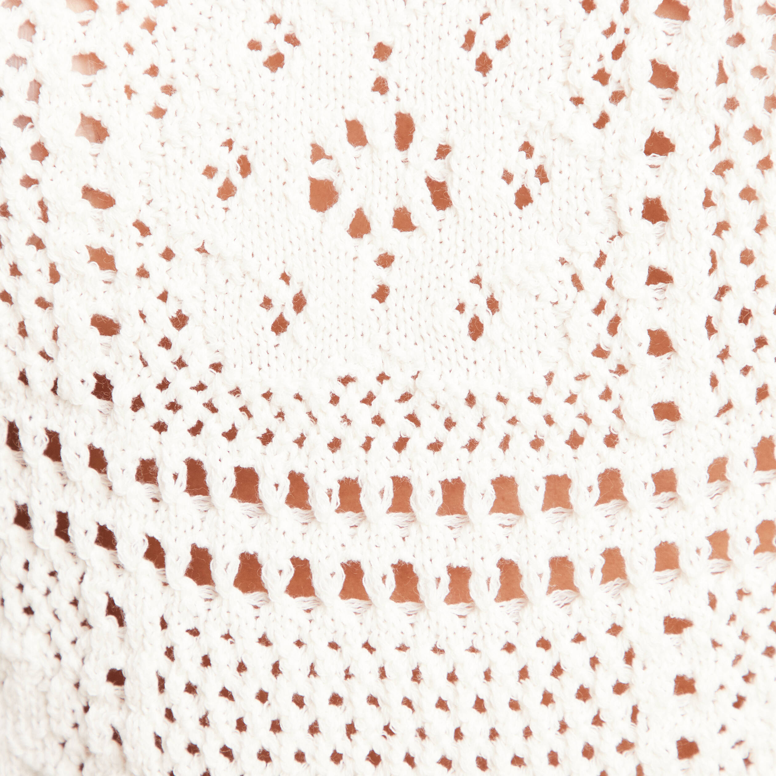 pull court col rond manches courtes ecru femme Pull court col rond manches courtes ecru femme