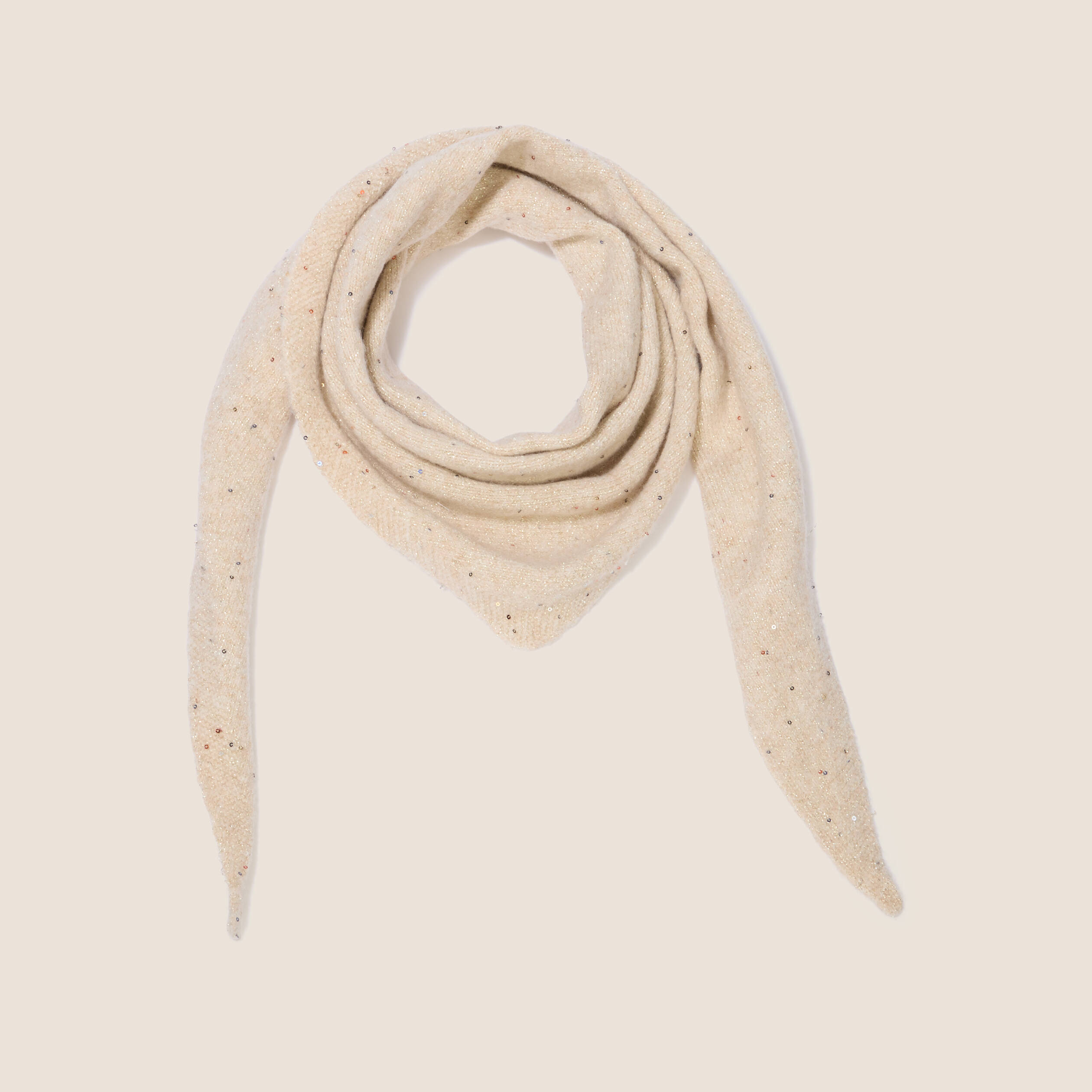 &Eacute;charpe creme femme