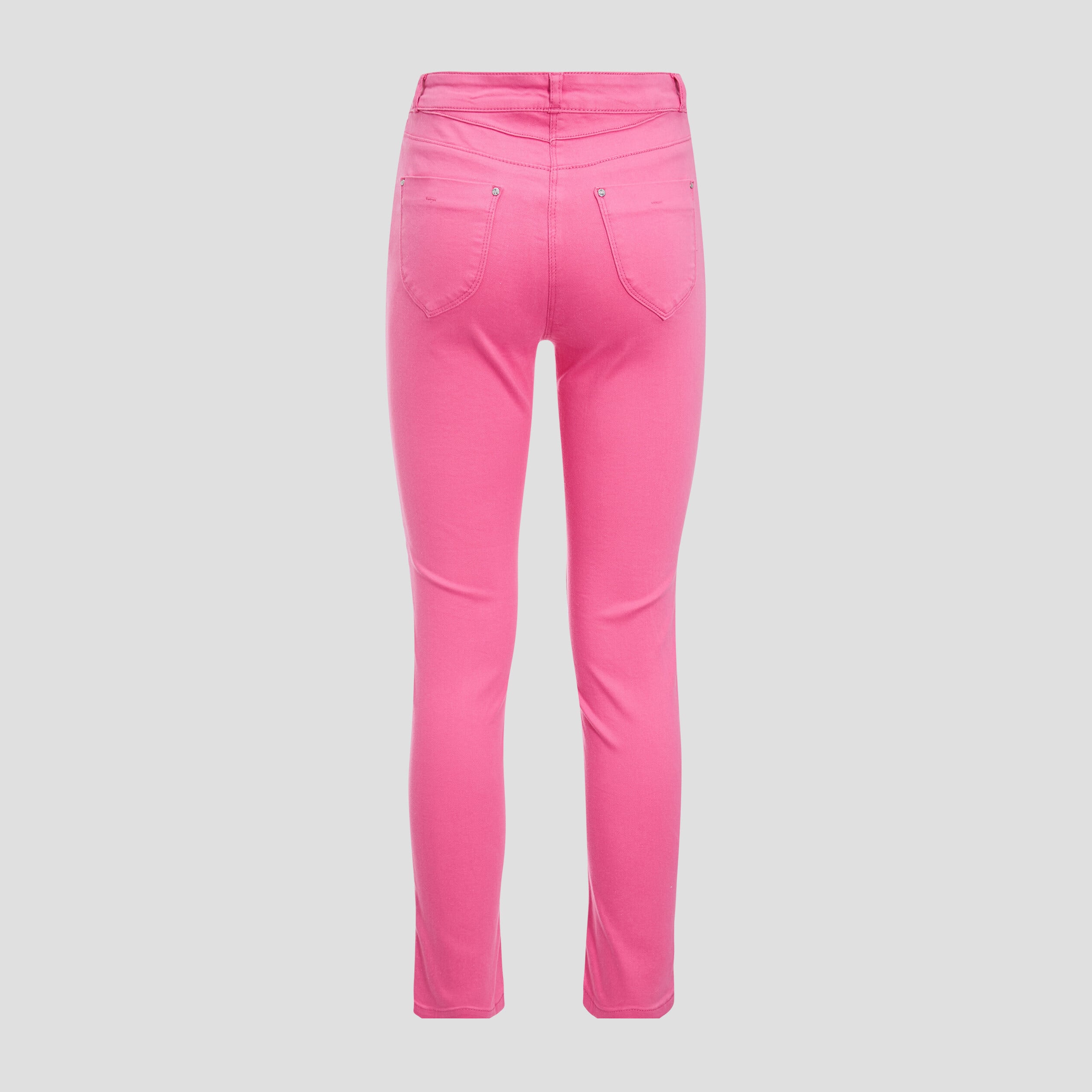 Pantalon ajust&eacute; rose fushia femme