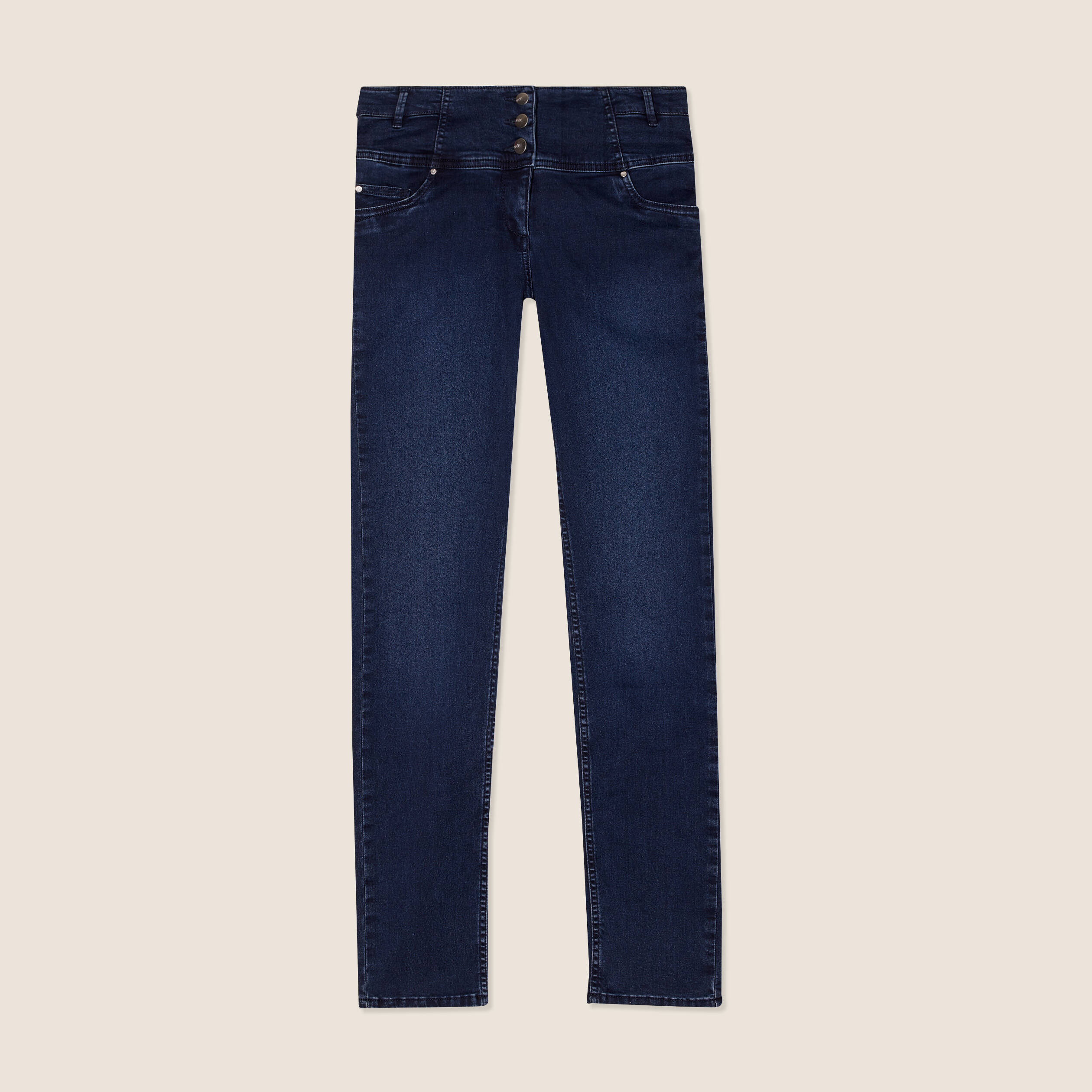 Jean magique Le Gainant coupe ajust&eacute;e denim brut femme