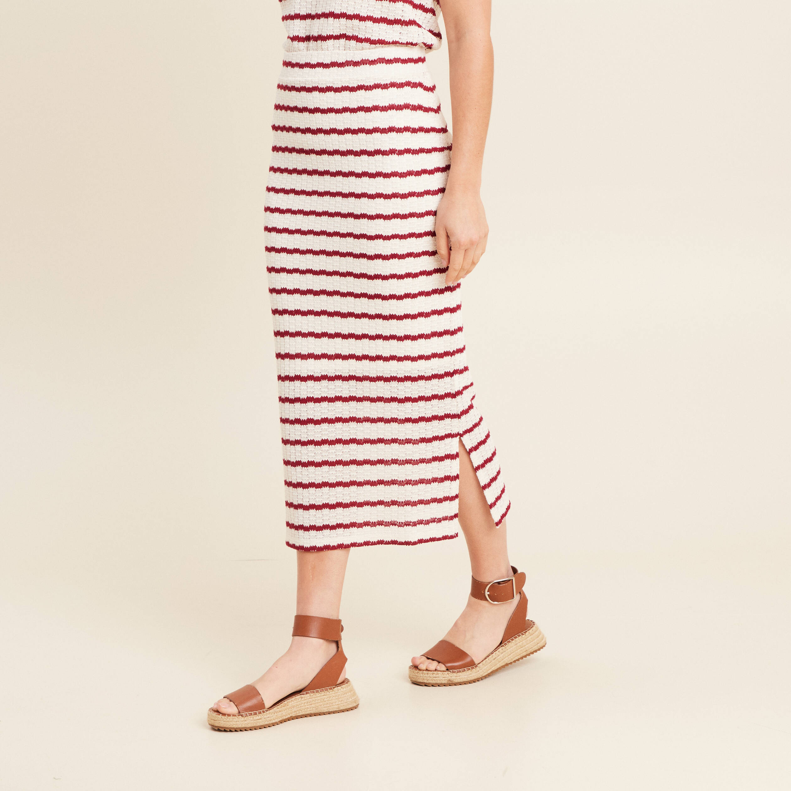 jupe droite longue beige femme Jupe droite longue beige femme
