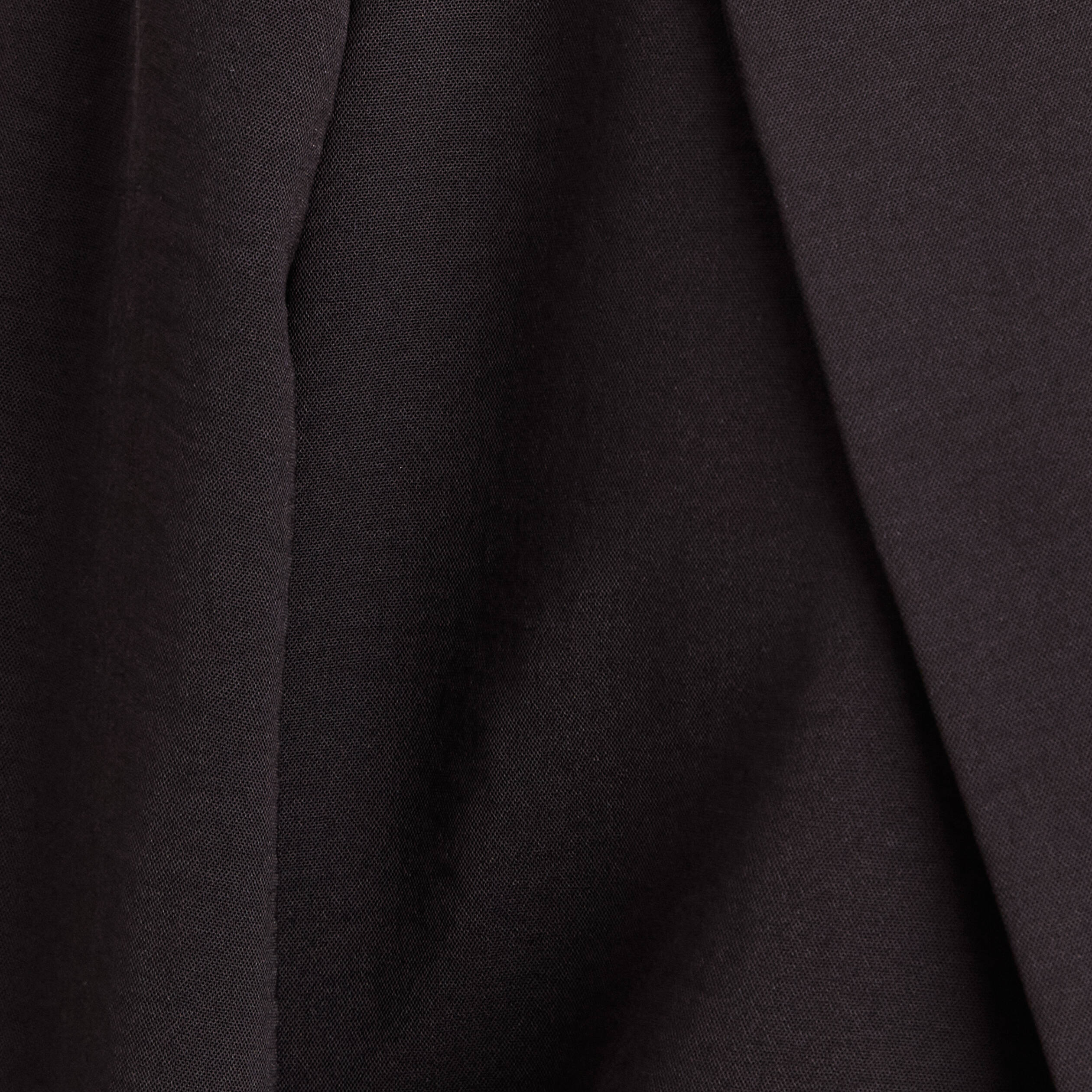 Veste longue droite col tailleur noir femme