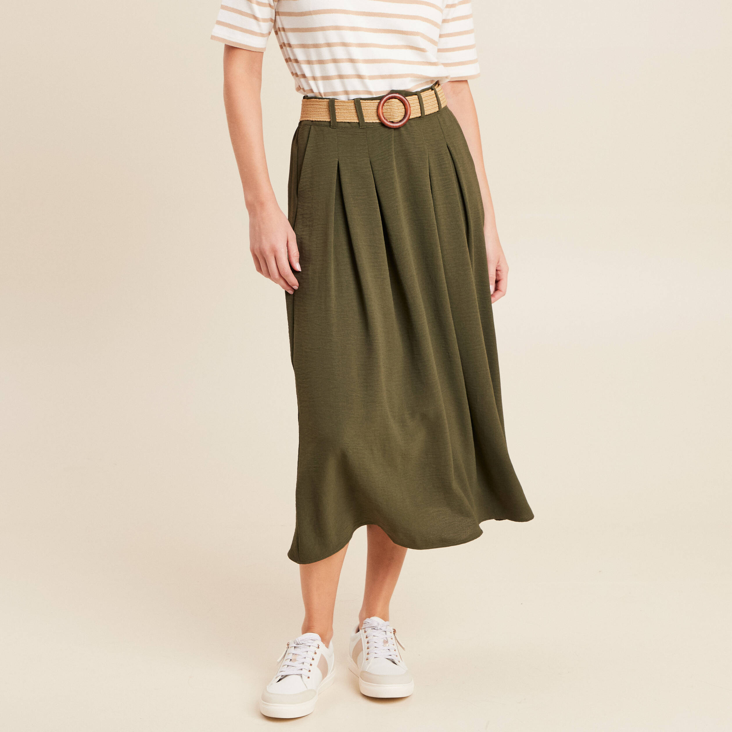 Bréal Jupe Jupe Droite Kaki Femme Jupe Droite Bréal Bréal Beebs By