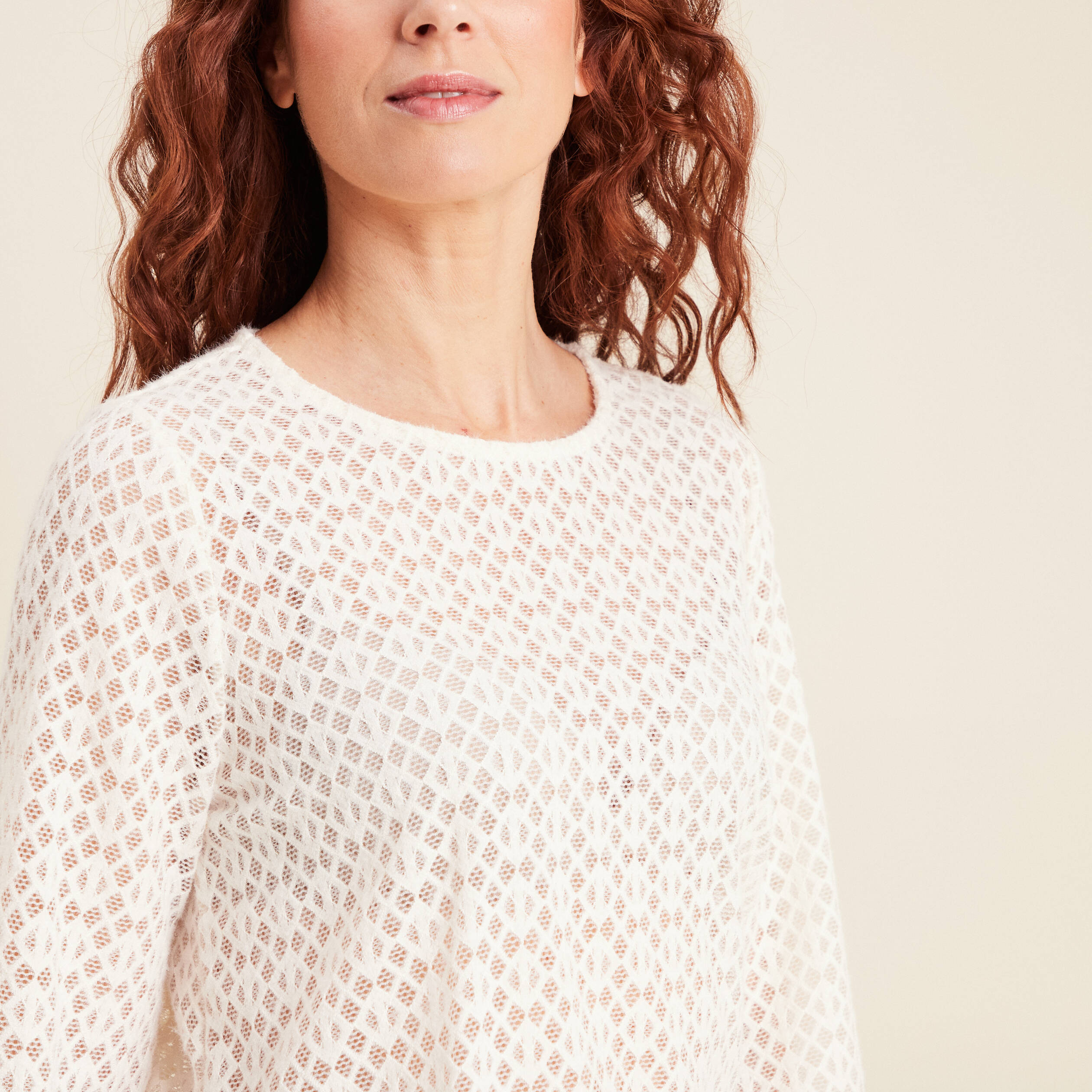 blouse manches longues ecru femme Blouse manches longues ecru femme