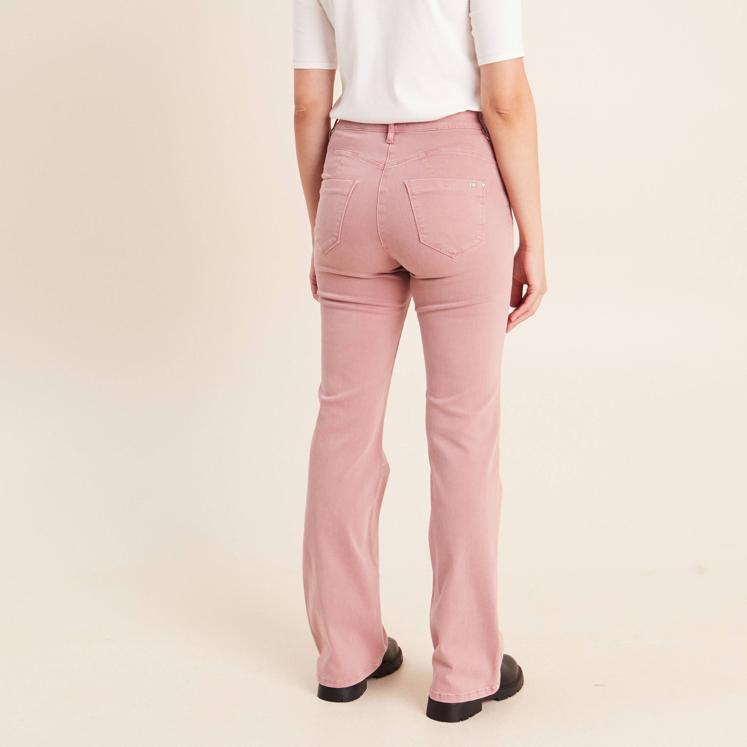 Jean magique L'Unique coupe bootcut rose femme