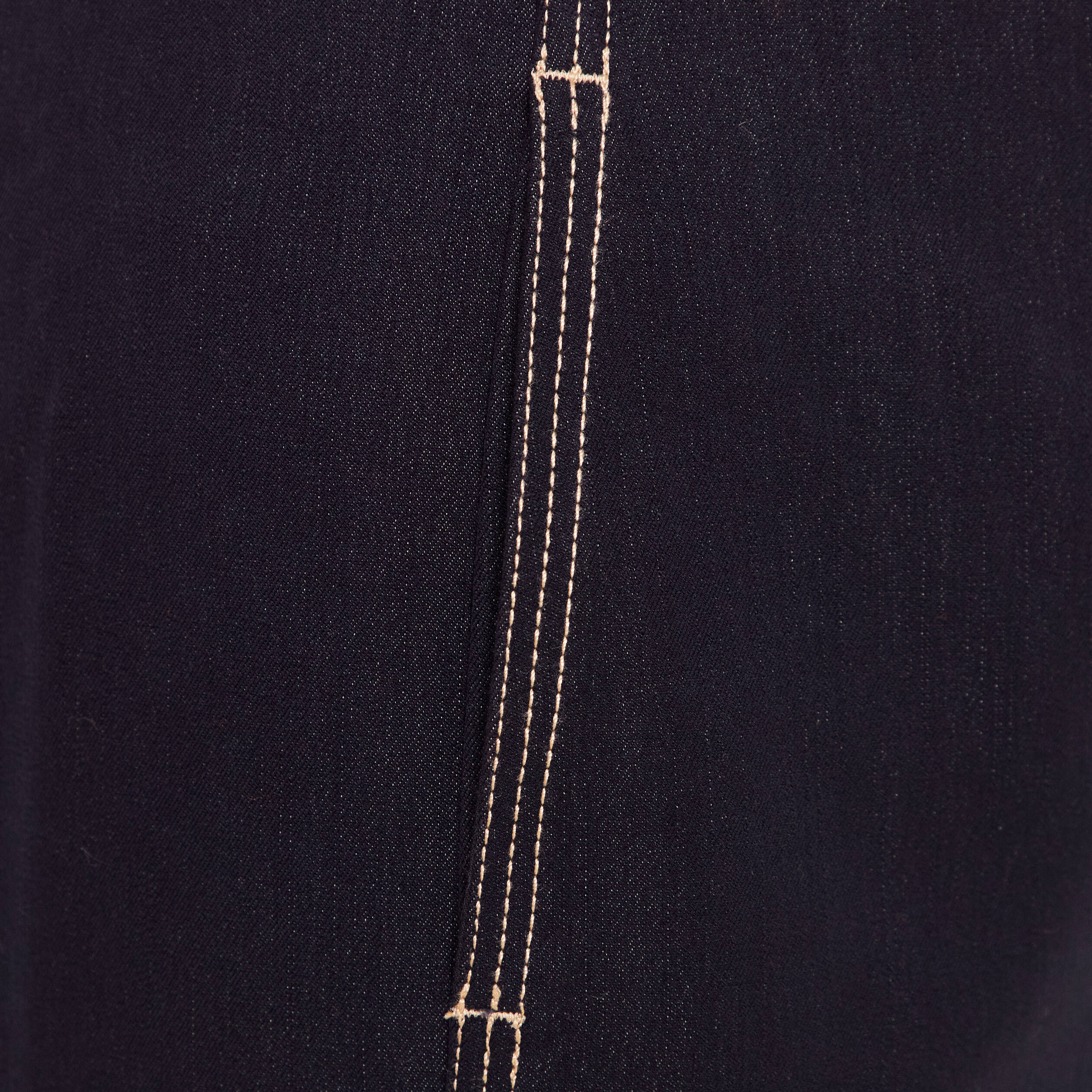 Pantalon coupe barrel denim brut femme