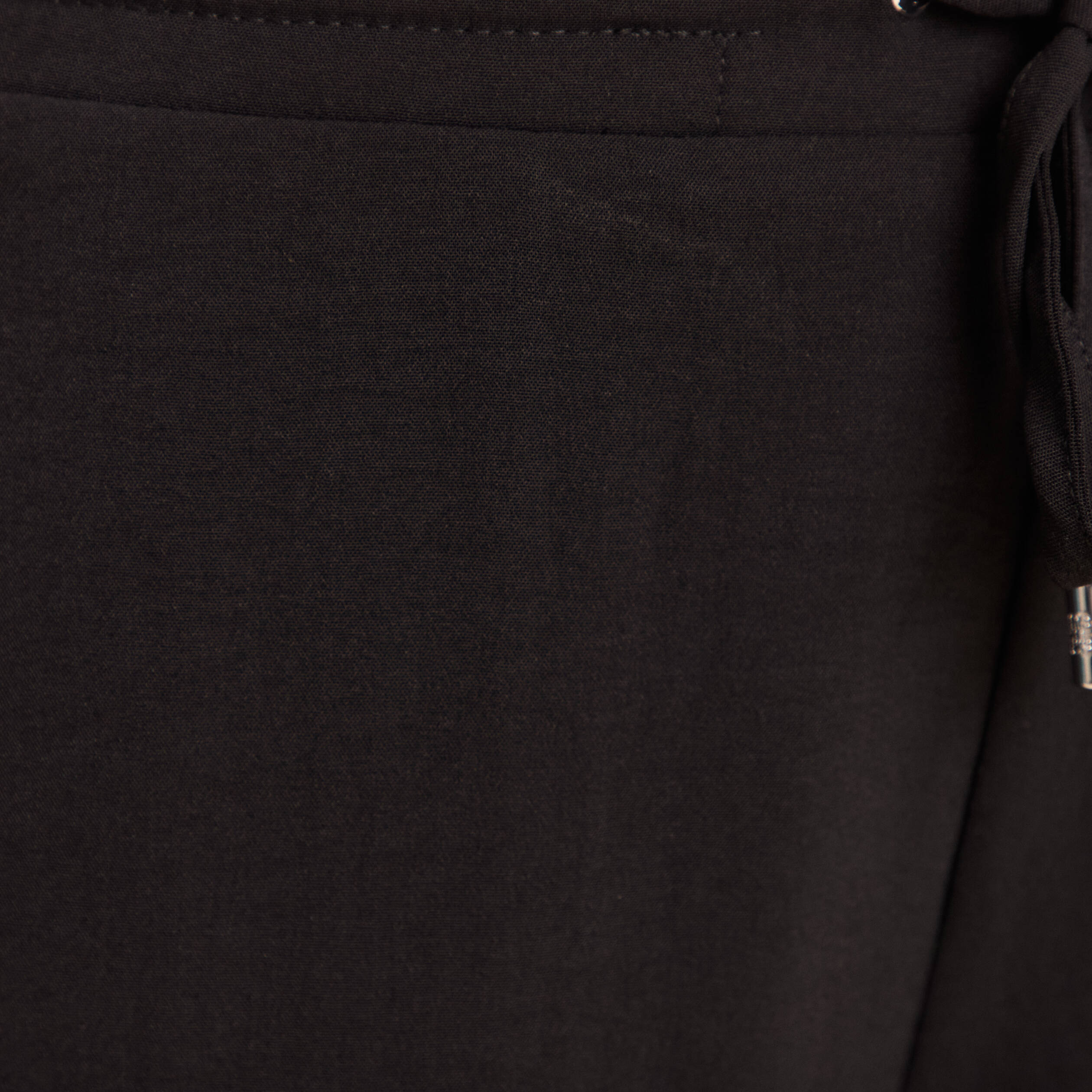 Pantalon large taille haute noir femme