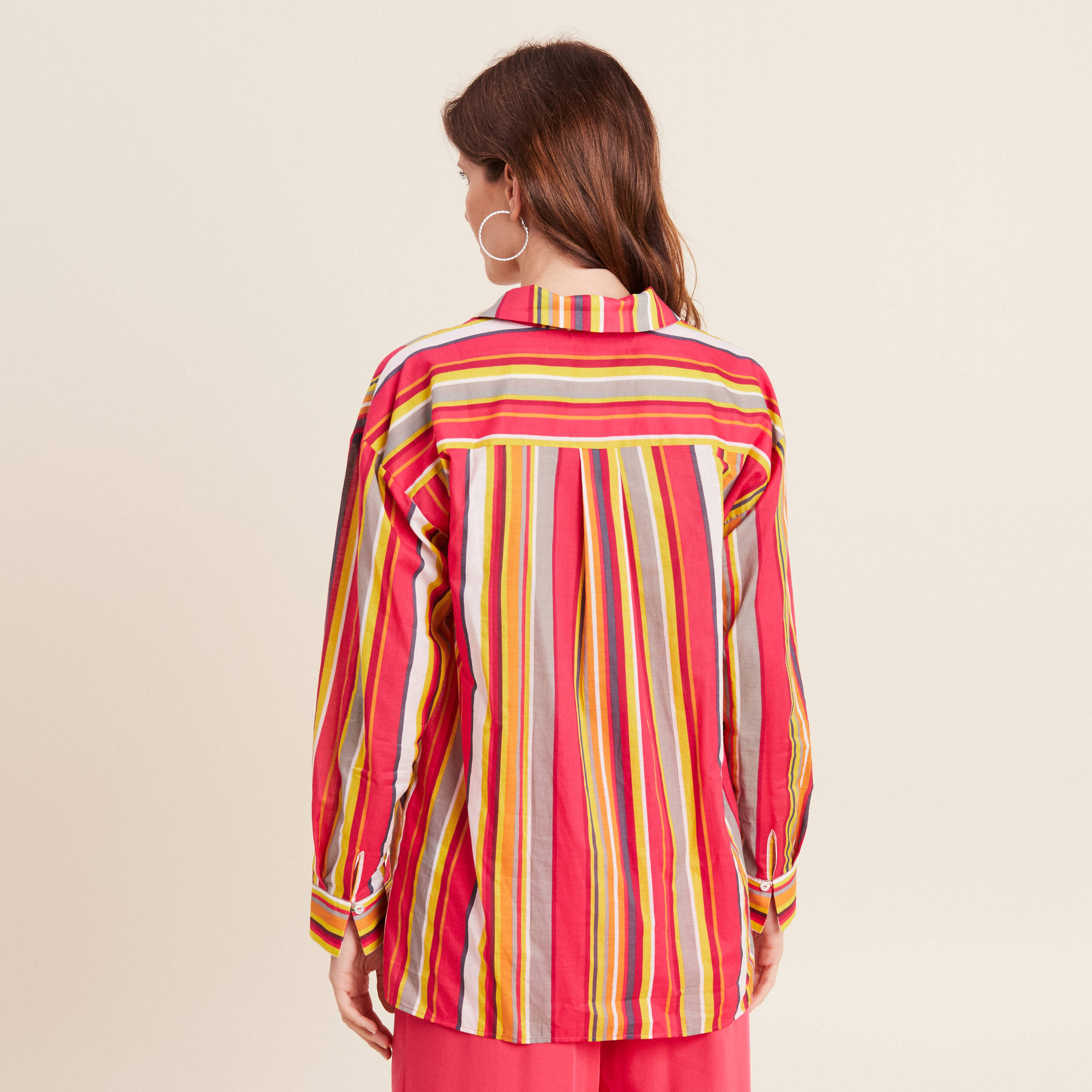 Chemise rayée femme multicolore femme