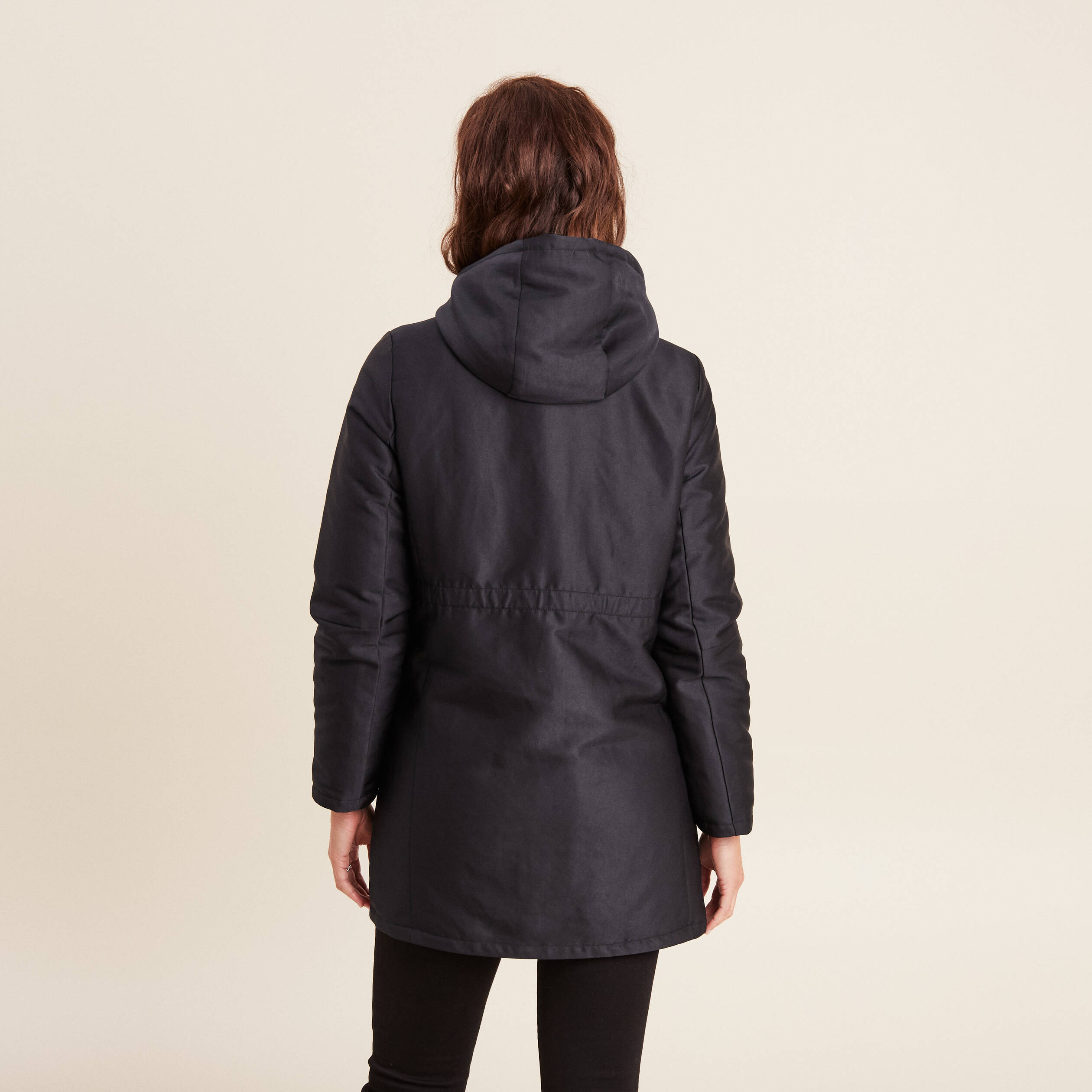 Parka r&eacute;versible &agrave; capuche noir femme
