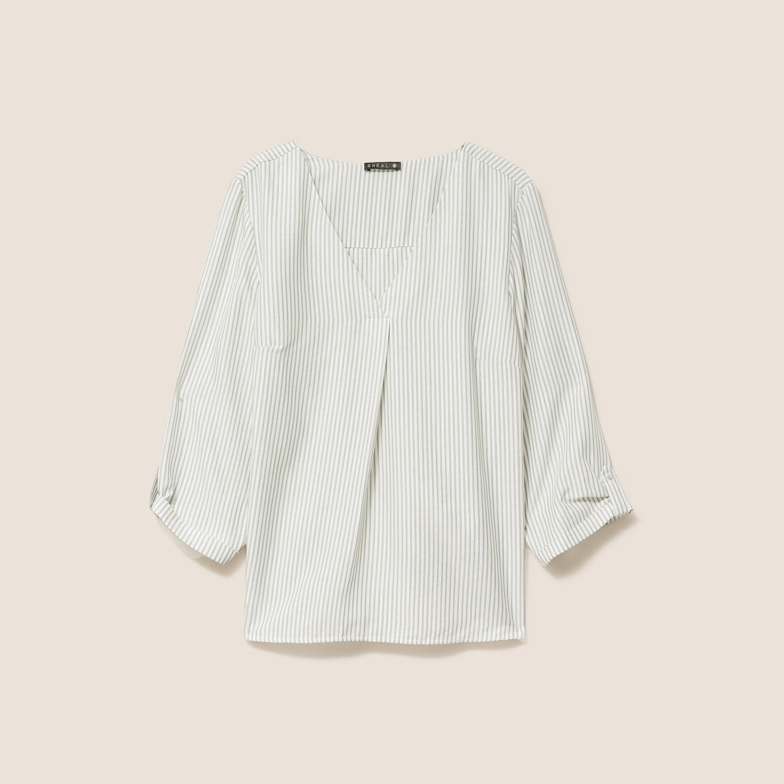 blouse fluide manches 34 vert femme blouse fluide manches 3/4 vert femme