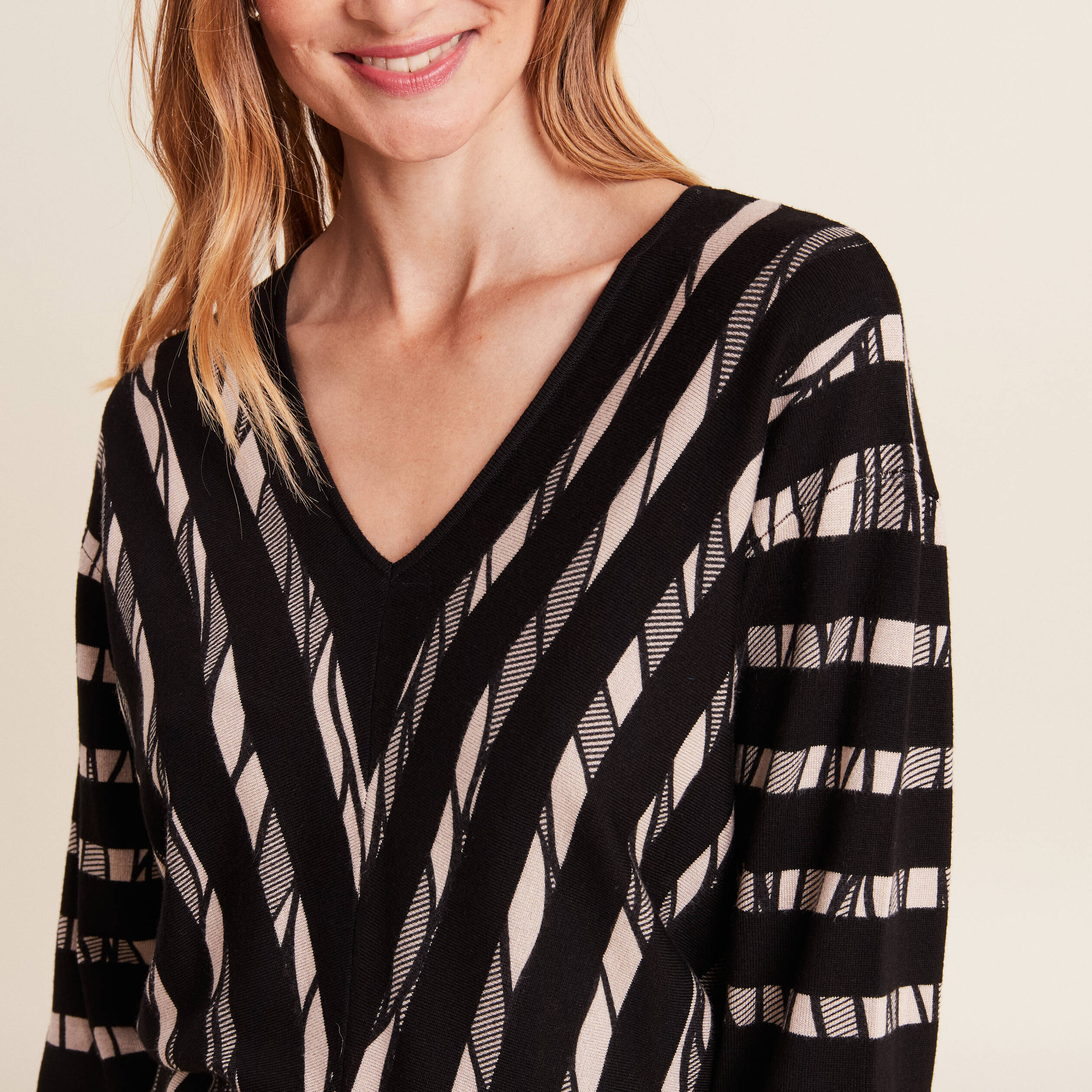 Pull avec manches longues et col montant et zippé Green Island moutarde Pull avec manches longues et col montant et zippé Green Island moutarde
