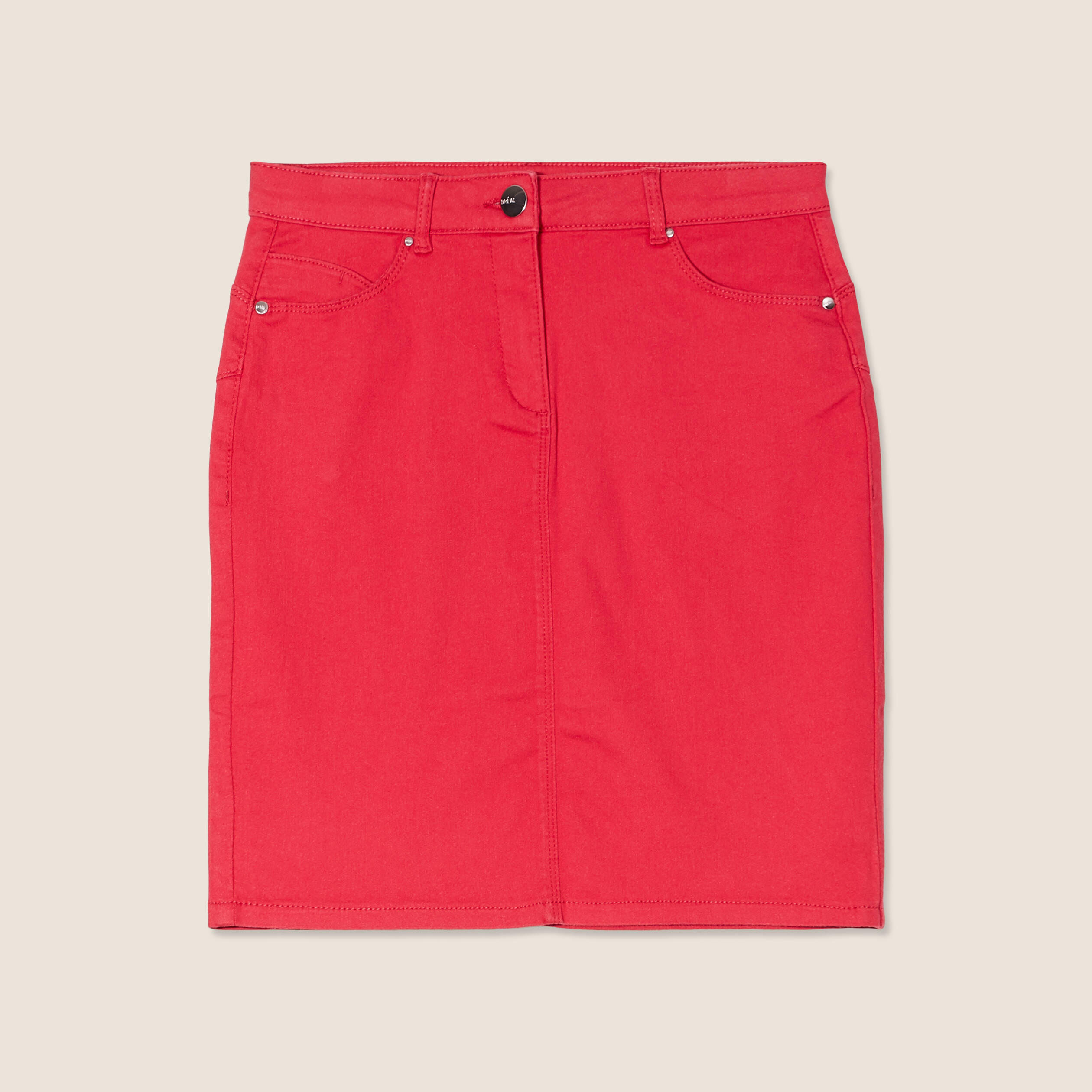 Jupe droite rouge femme Breal