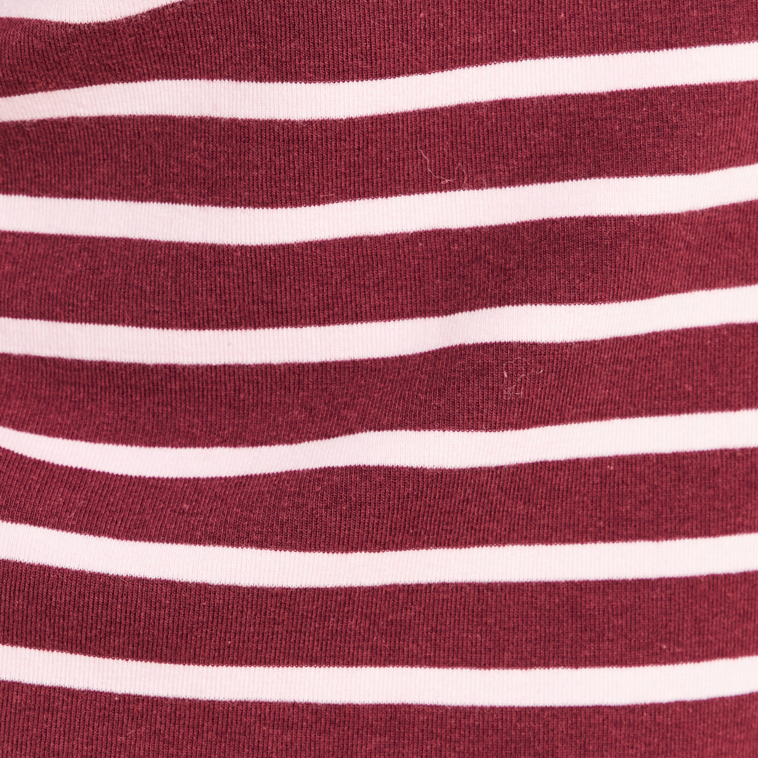 T-shirt col bateau rose femme