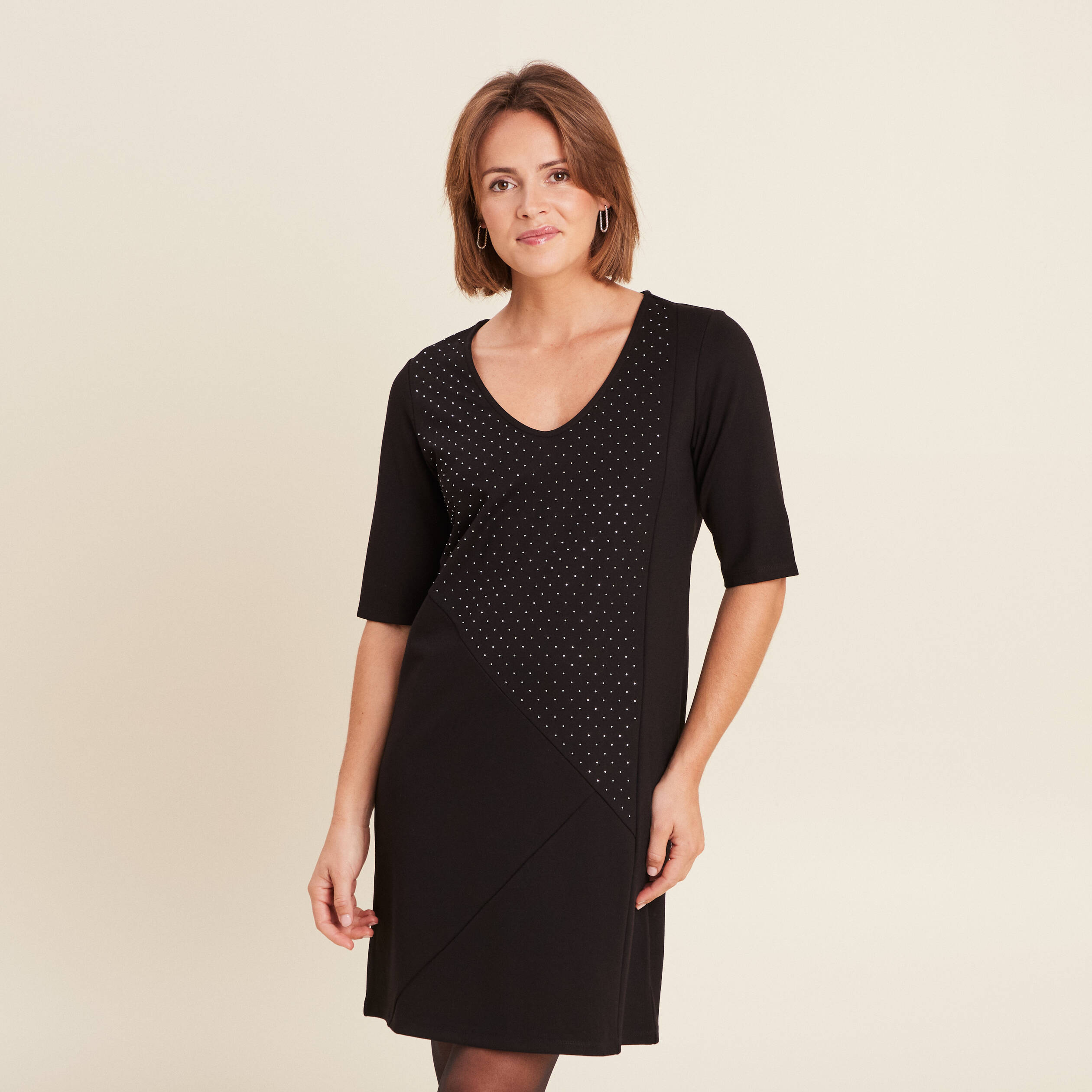 Robe noire droite cheap