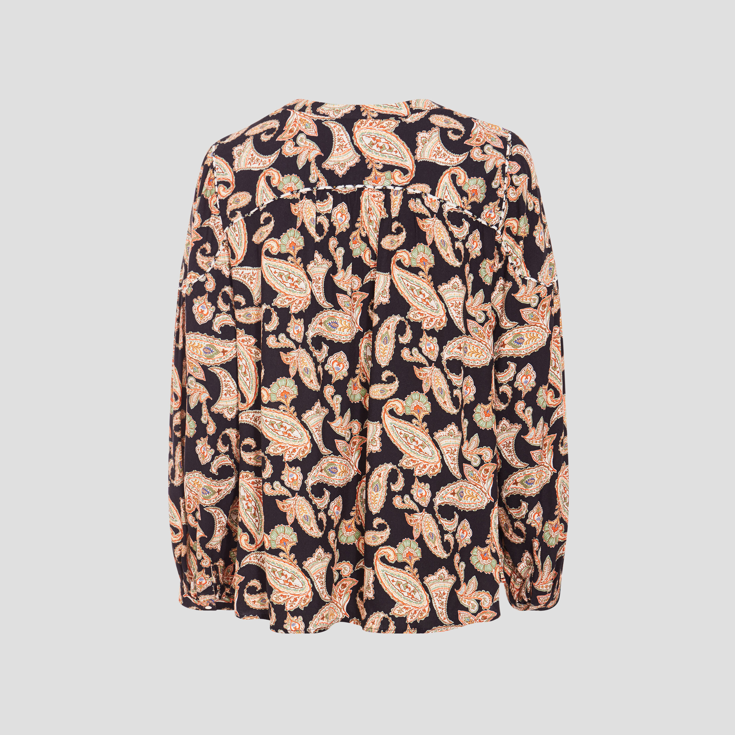 Blouse manches longues noir femme