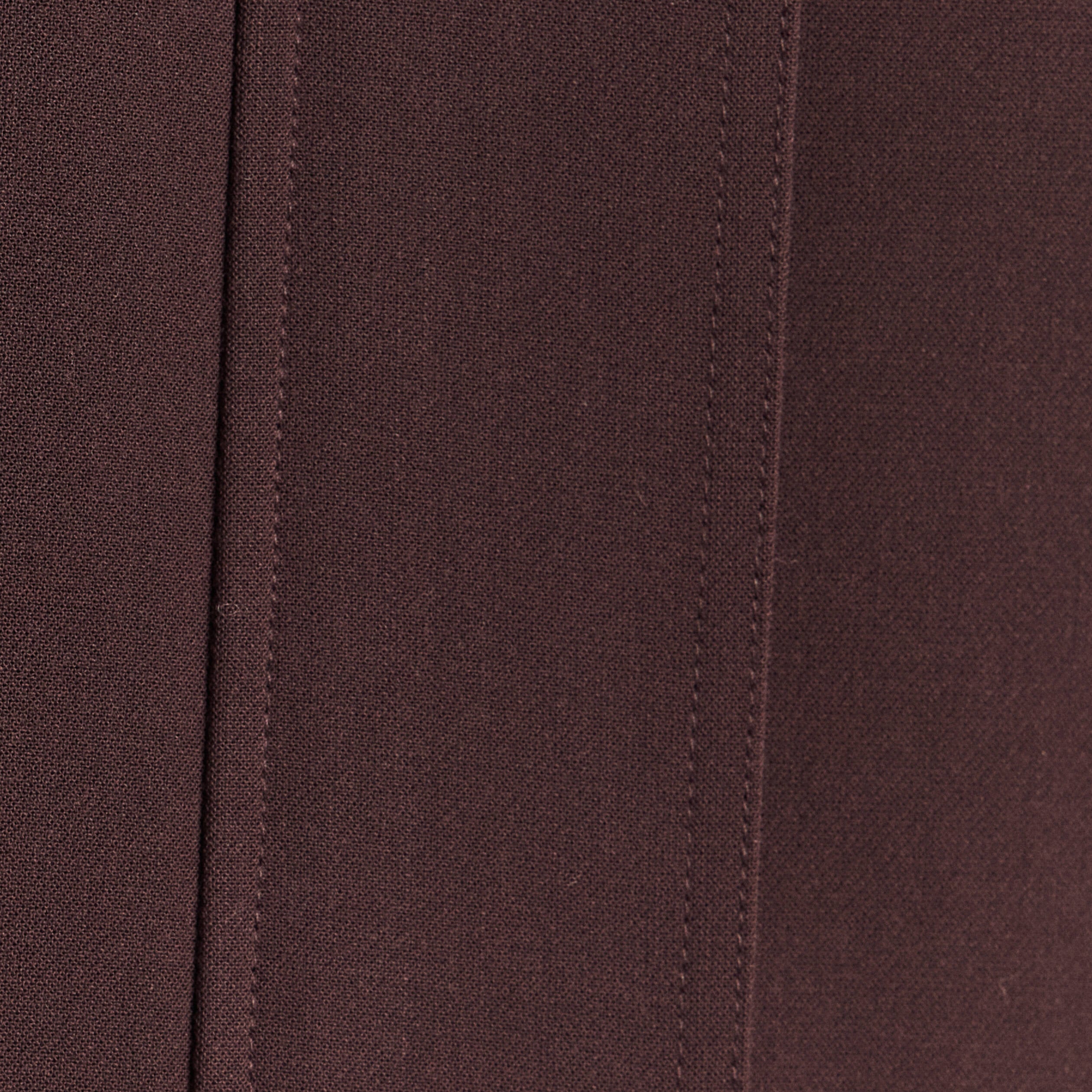 Veste ample courte col montant marron fonc&eacute; femme