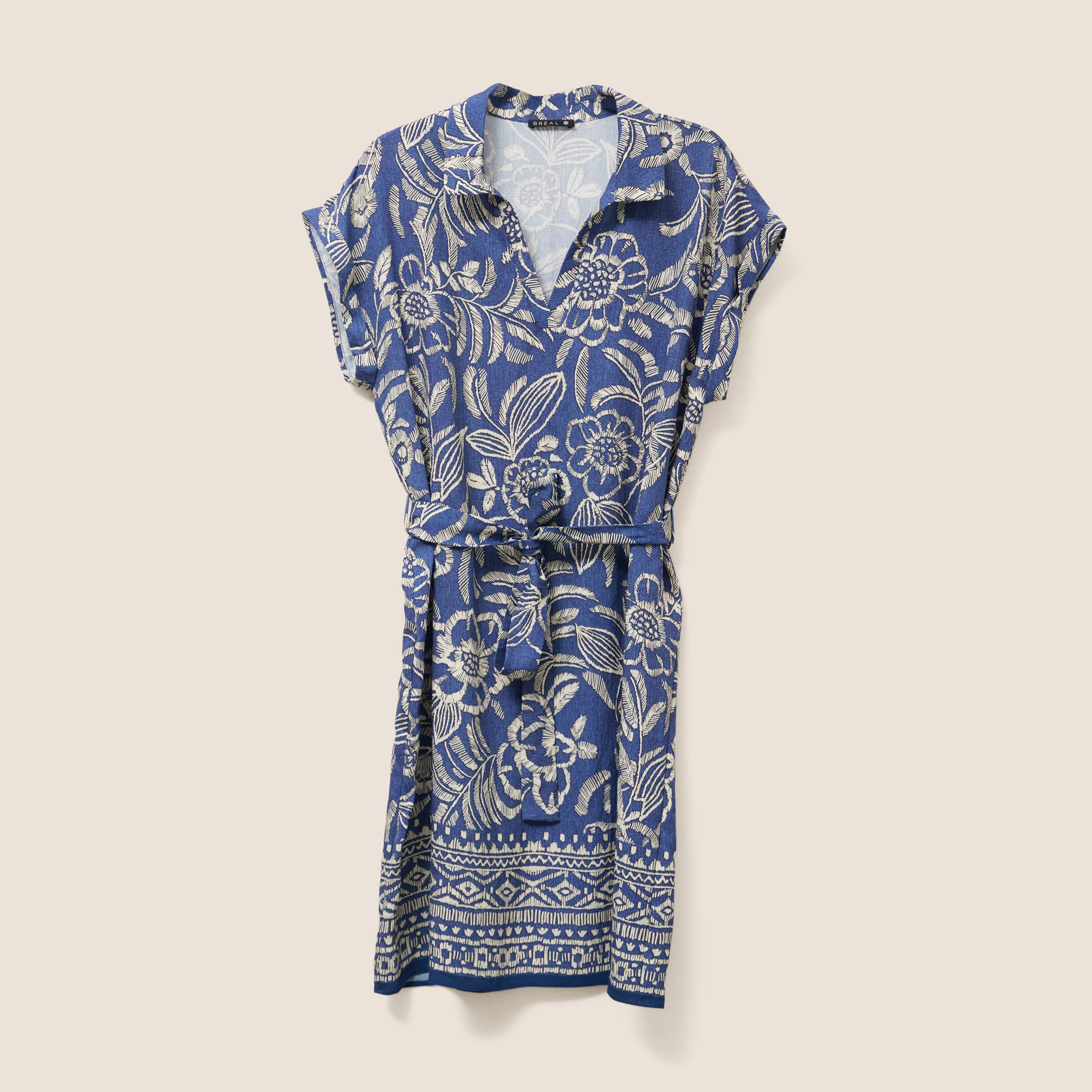 robe droite courte manches courtes bleu femme Robe droite courte manches courtes bleu femme
