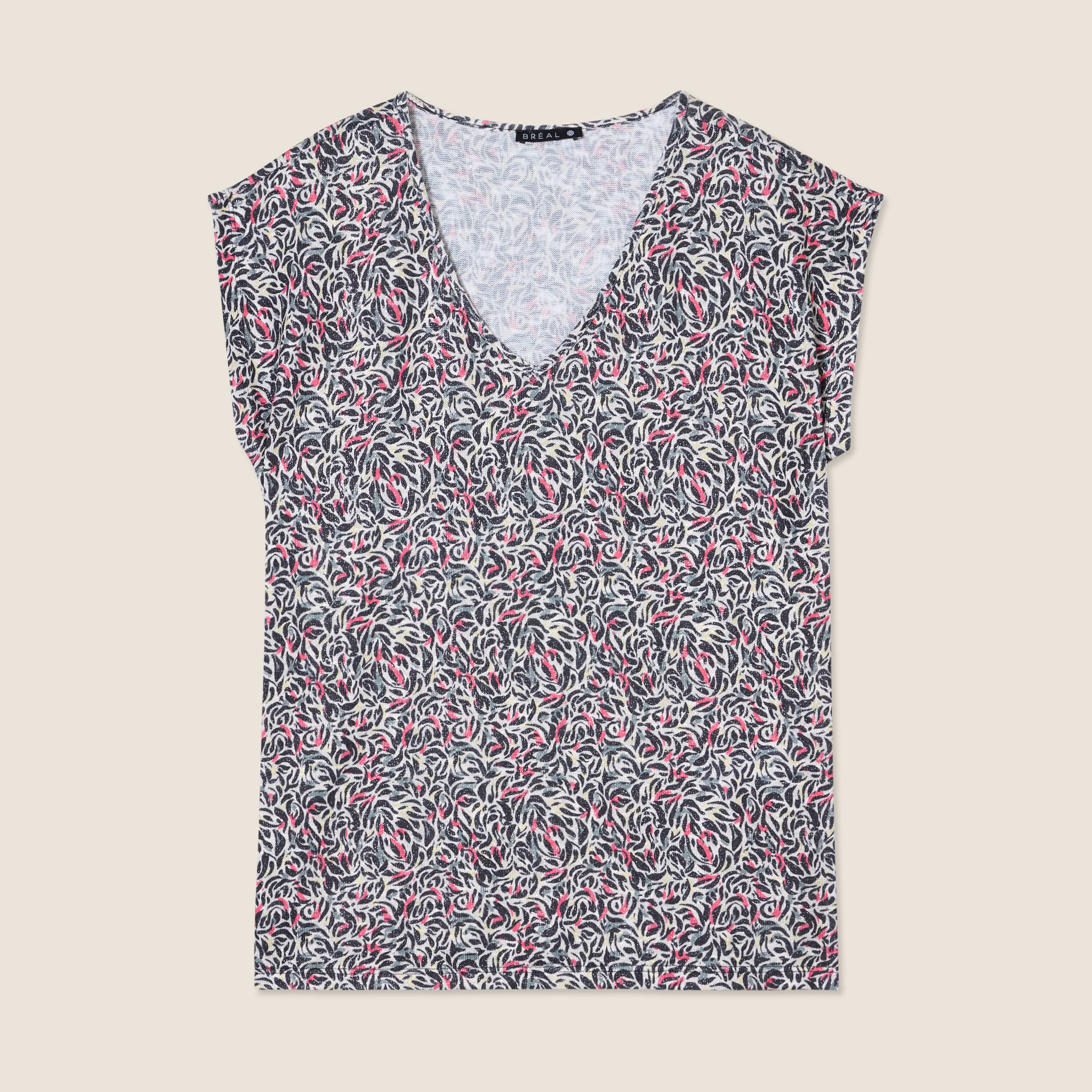 T-shirt manches courtes jaune citron femme